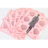 LOT 25 BLOCS N° 80 COEURS CACHAREL TIMBRES NEUFS** 0.53€ X 5 FACIALE 66.25€