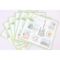 LOT 40 BLOCS N° 53 ROME CAPITALES EUROPÉENNES TIMBRES NEUFS** 0.46€ X 4 VF 73.6€