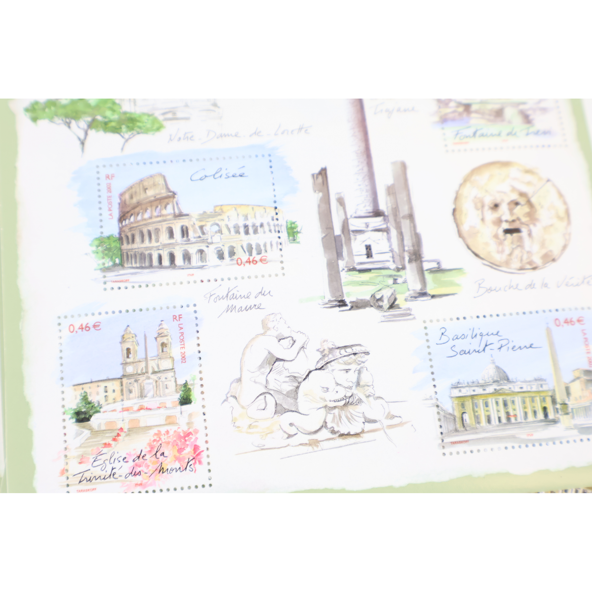 LOT 40 BLOCS N° 53 ROME CAPITALES EUROPÉENNES TIMBRES NEUFS** 0.46€ X 4 VF 73.6€