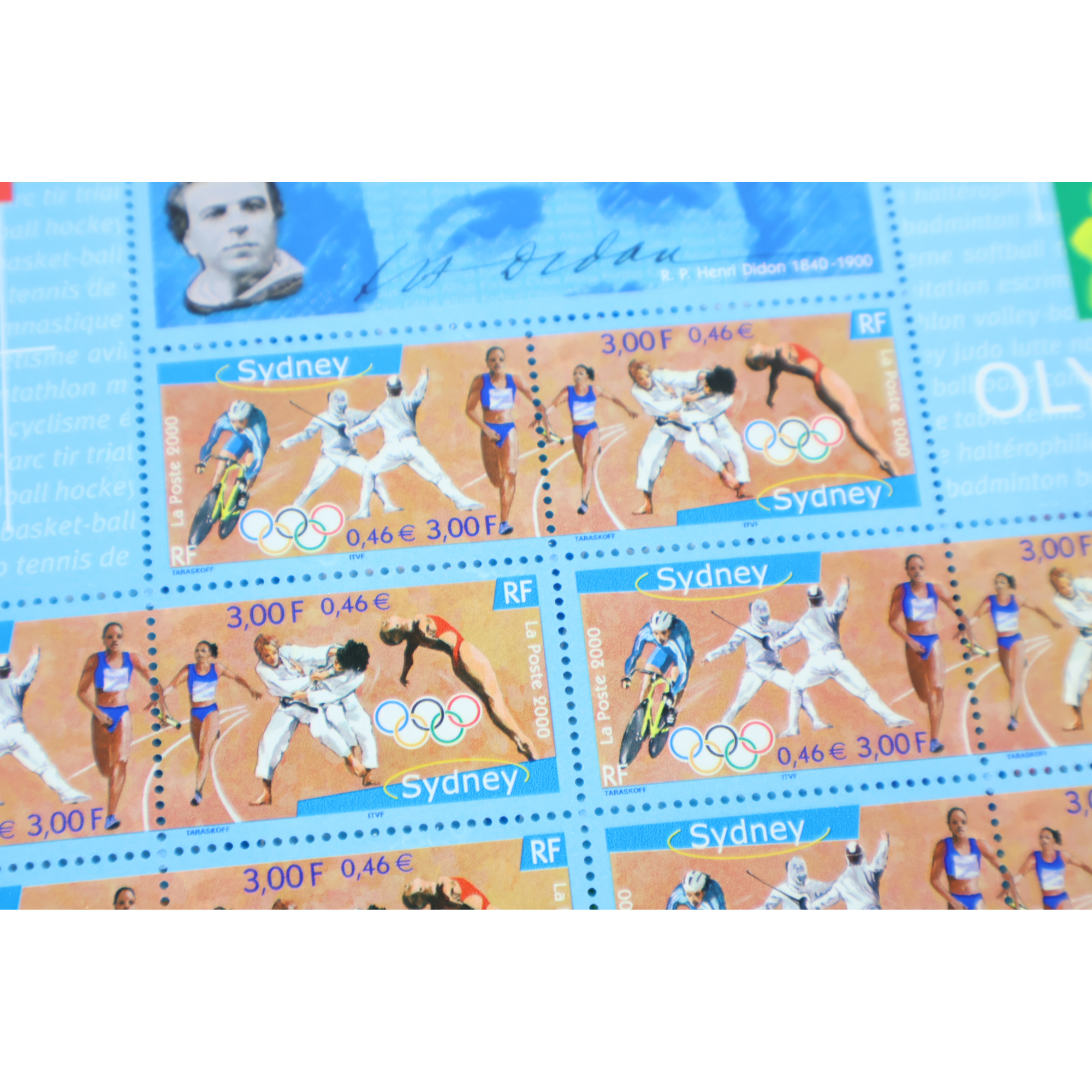 LOT 20 BLOCS N° 31A JO SYDNEY 2000 TIMBRES NEUFS** 0.46€ X 10 FACIALE 92€