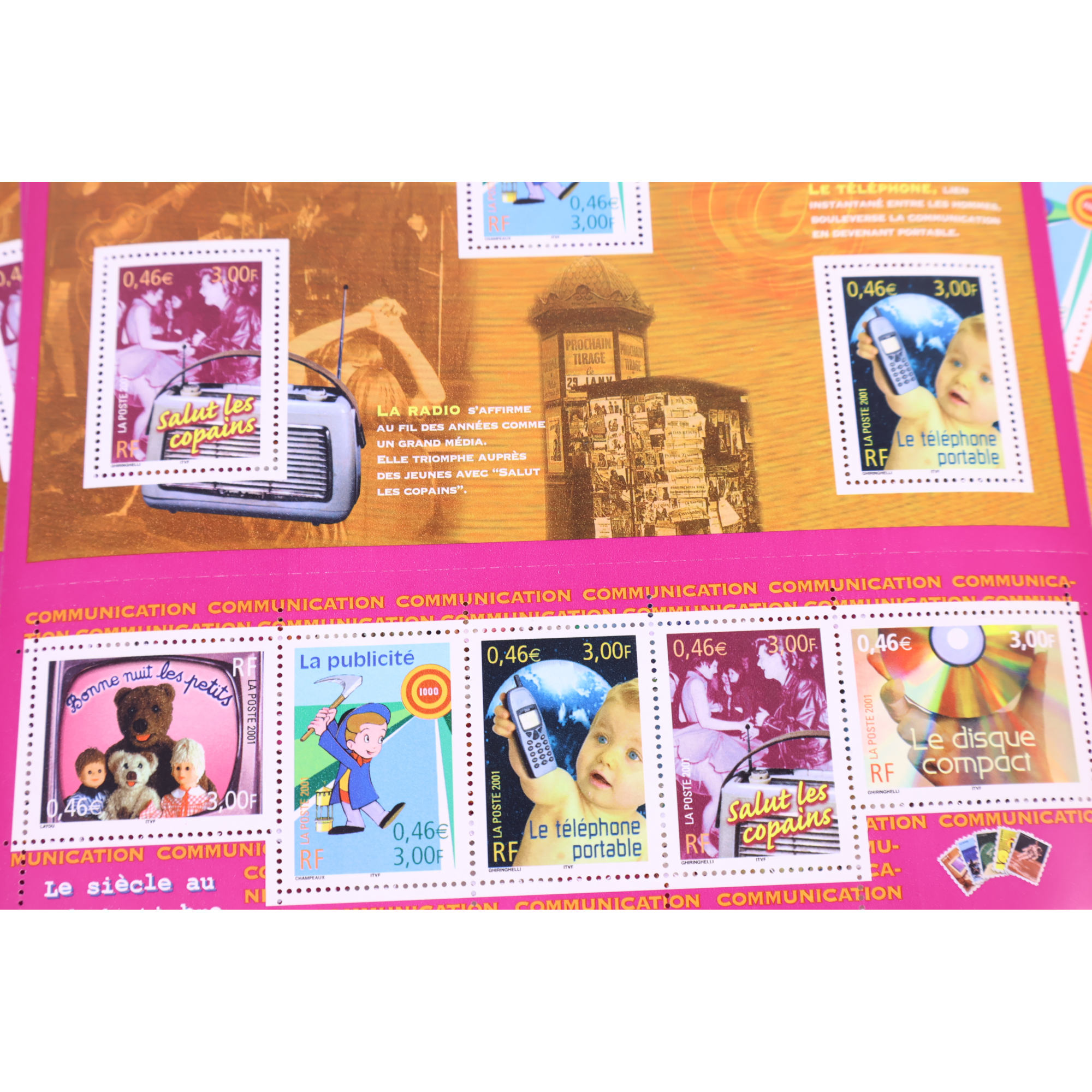 LOT 20 BLOCS N° 35 LE SIÈCLE AU FIL DU TIMBRE III, NEUFS** 0.46€ X 10 VF 92€