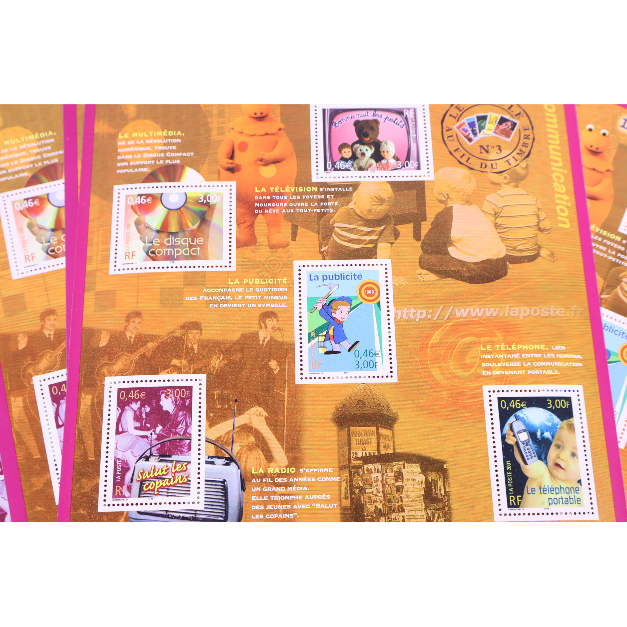 LOT 20 BLOCS N° 35 LE SIÈCLE AU FIL DU TIMBRE III, NEUFS** 0.46€ X 10 VF 92€