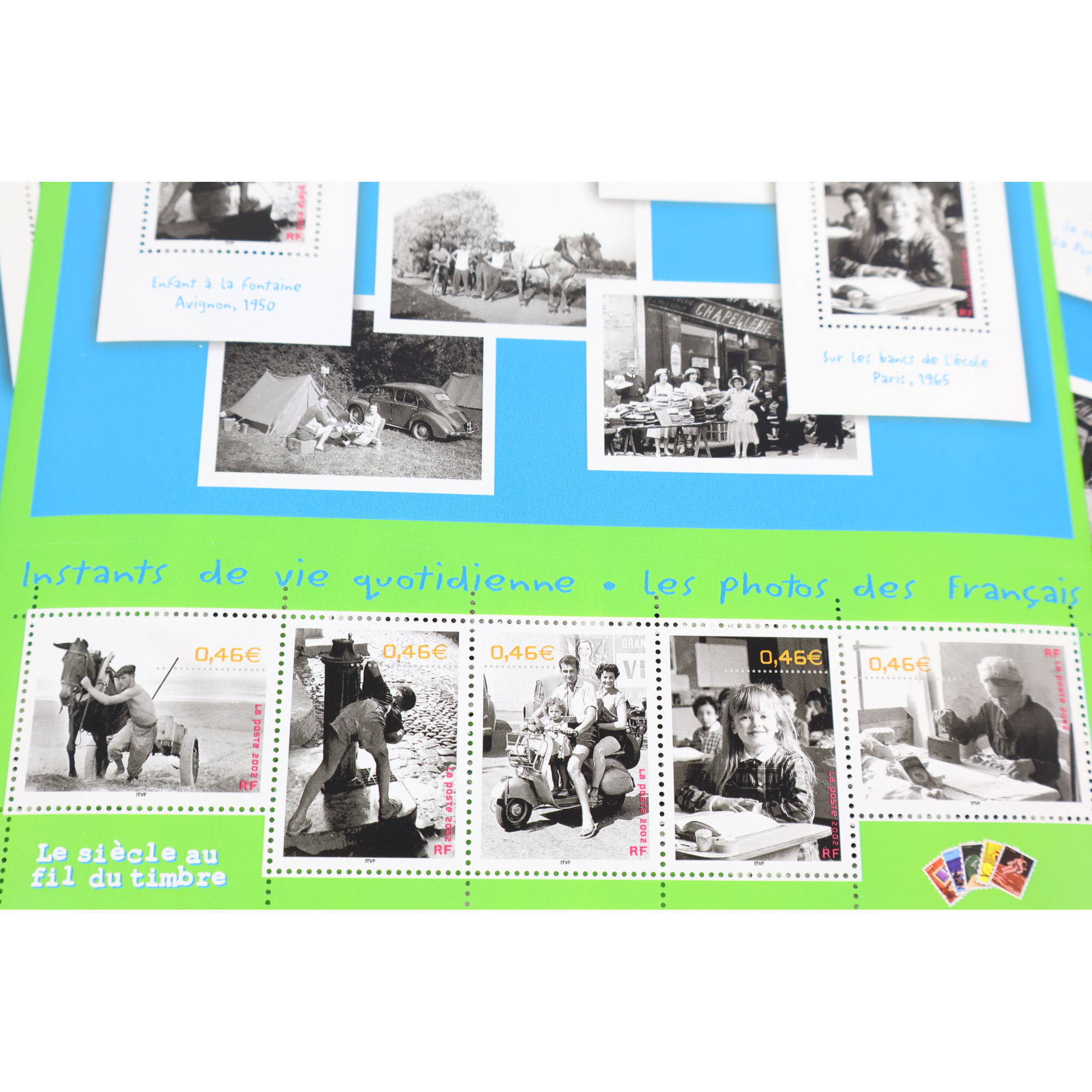 LOT 20 BLOCS N° 52 LE SIÈCLE AU FIL DU TIMBRE VI, NEUFS** 0.46€ X 10 VF 92€