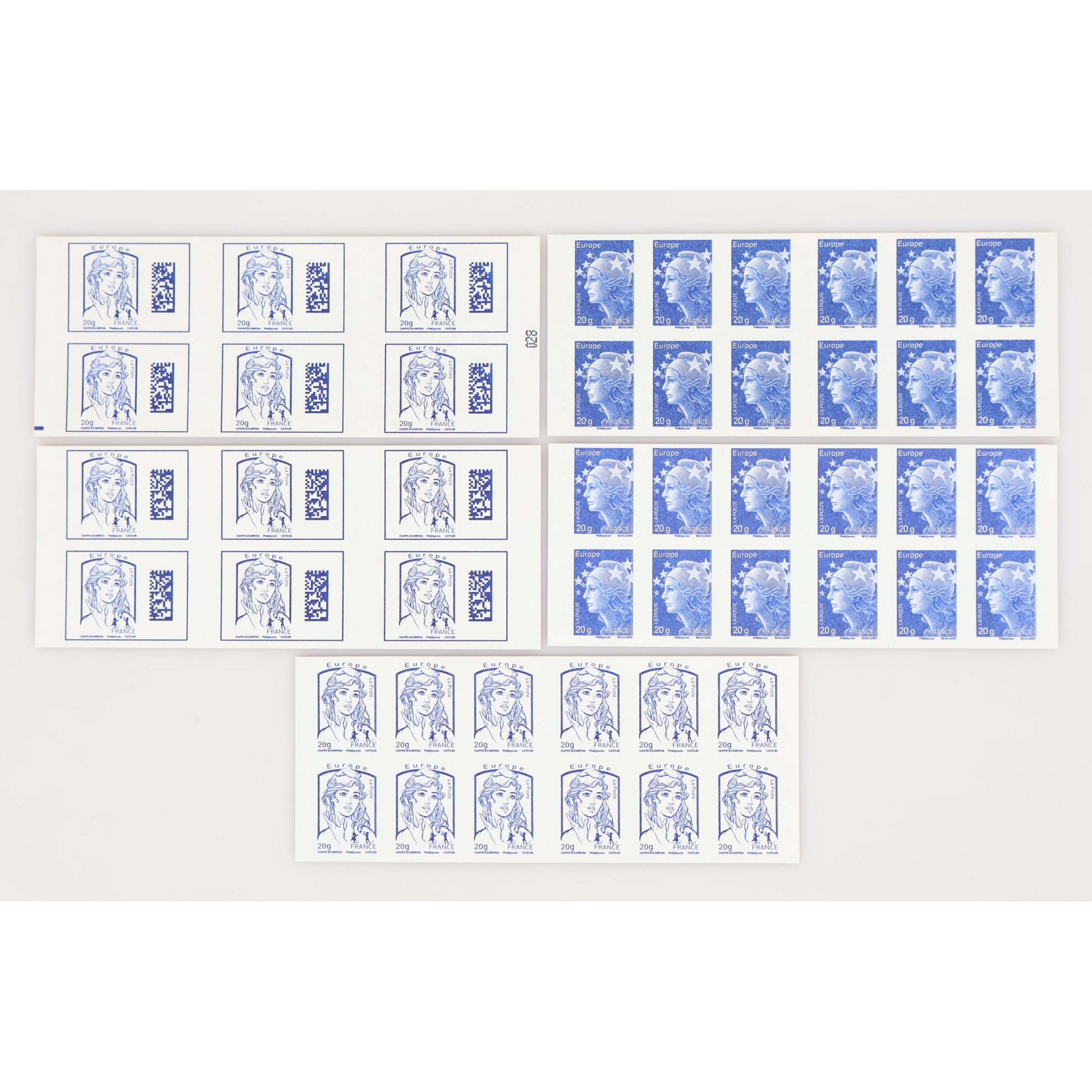 LOT DE 48 AFFRANCHISSEMENTS MONDE AVEC 4 CARNETS MARIANNE AUTODHÉSIFS