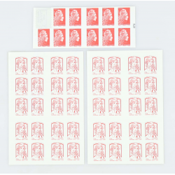 LOT DE 49 AFFRANCHISSEMENTS LETTRES PRIORITAIRES AVEC 3 CARNETS AUTODHÉSIFS