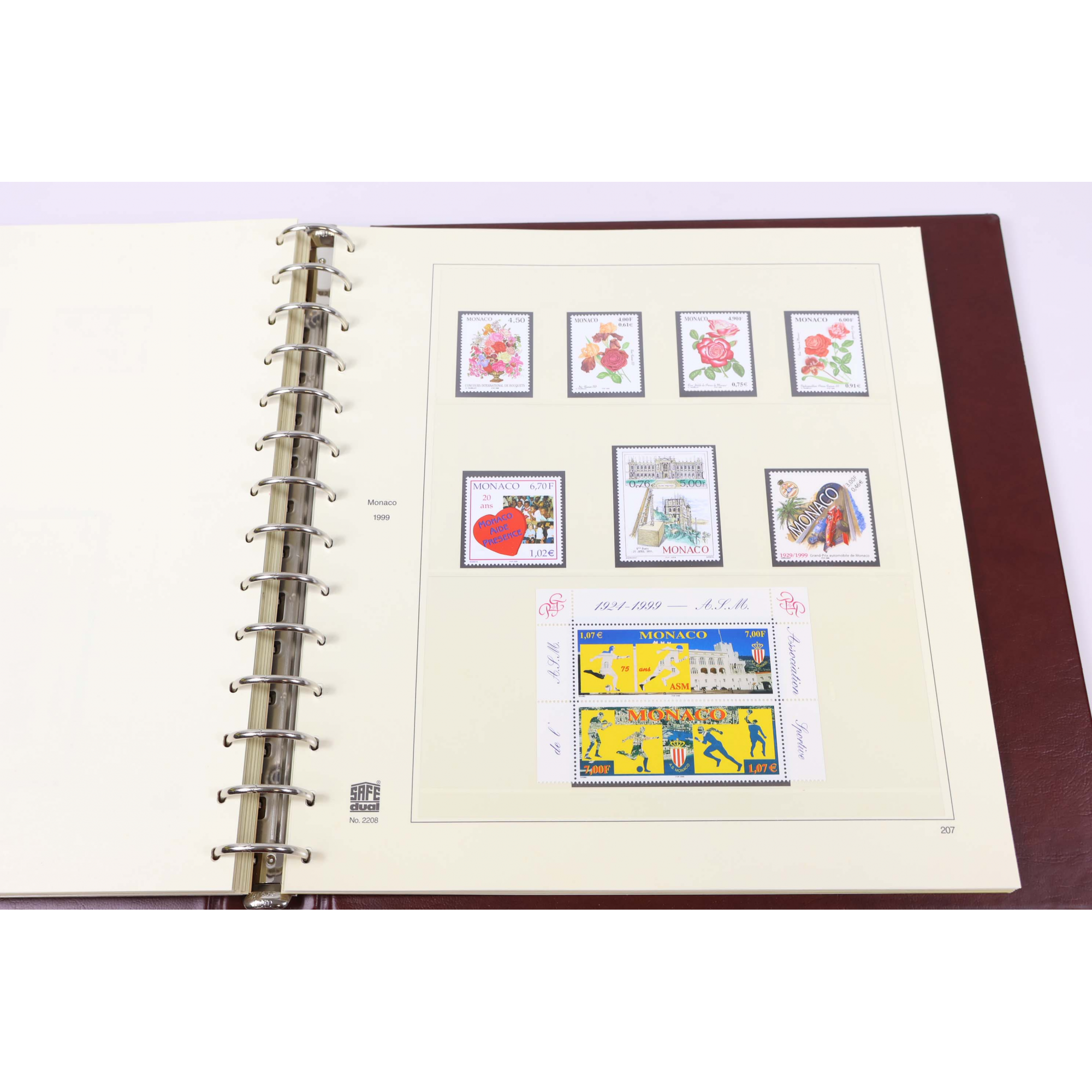 COLLECTION DE MONACO DE 1994 À 2001 COMPLET TIMBRES NEUFS** CLASSEUR SAFE
