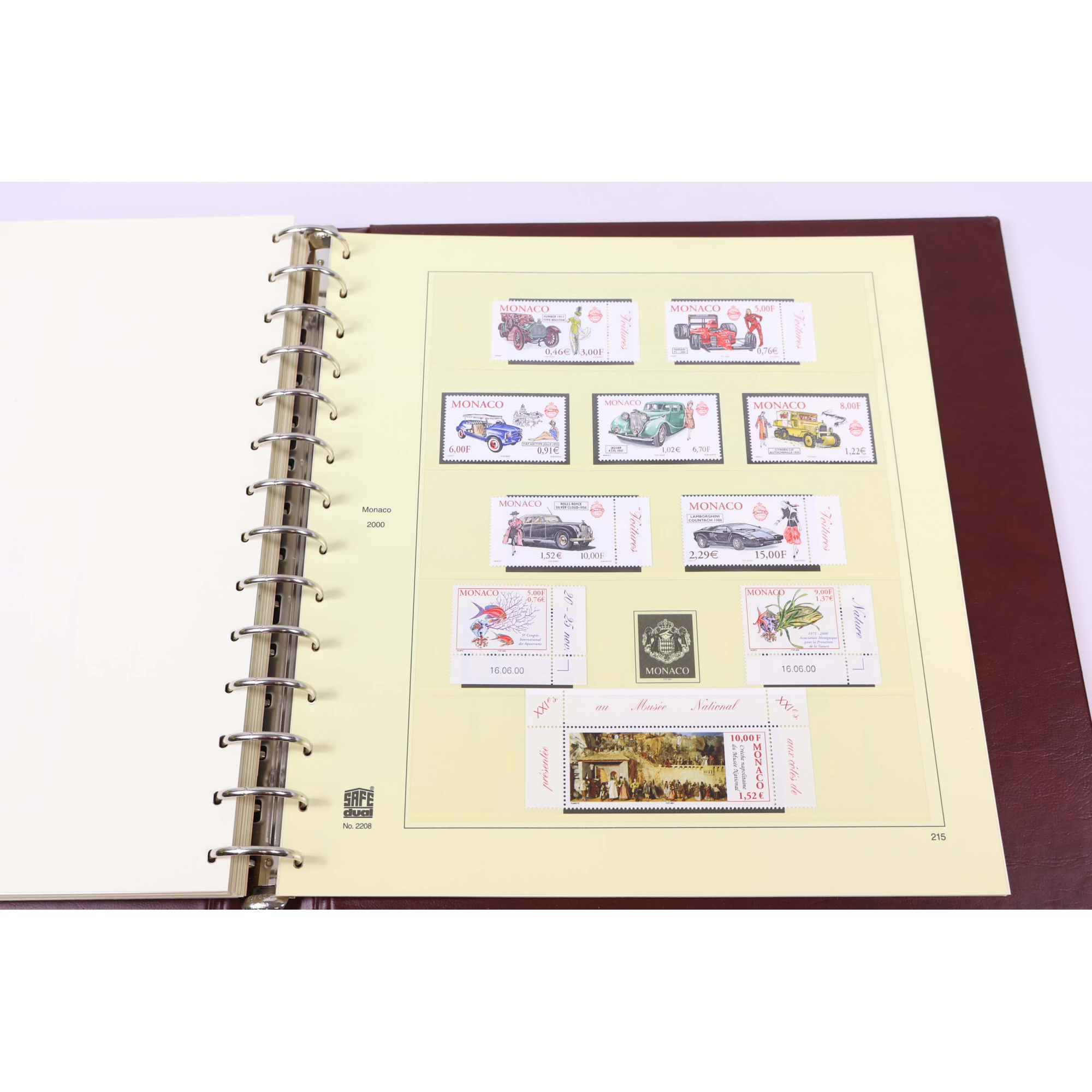 COLLECTION DE MONACO DE 1994 À 2001 COMPLET TIMBRES NEUFS** CLASSEUR SAFE