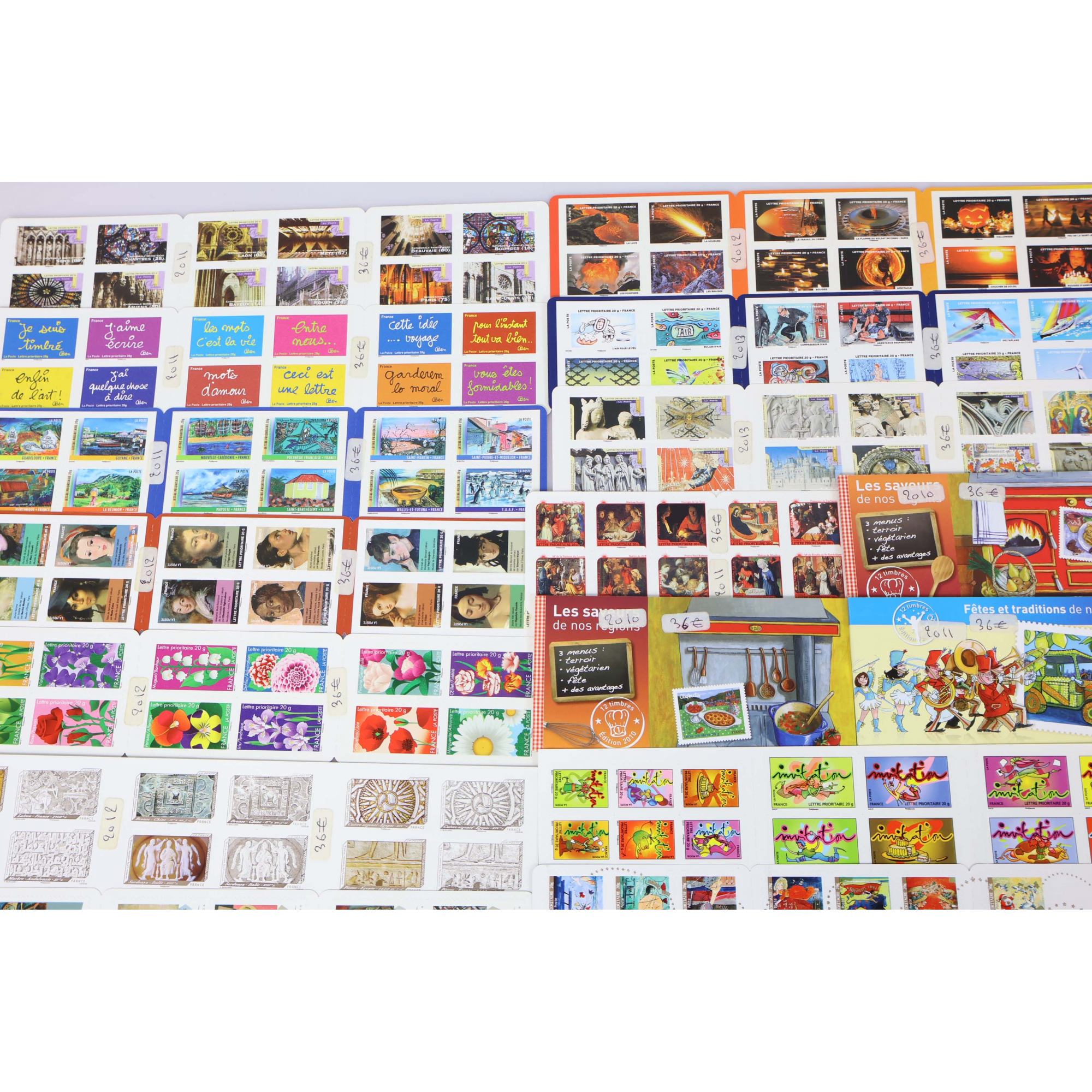 LOT DE TIMBRES AUTOADHÉSIFS, 500 TIMBRES POSTE LETTRES 20G POUR AFFRANCHISSEMENT