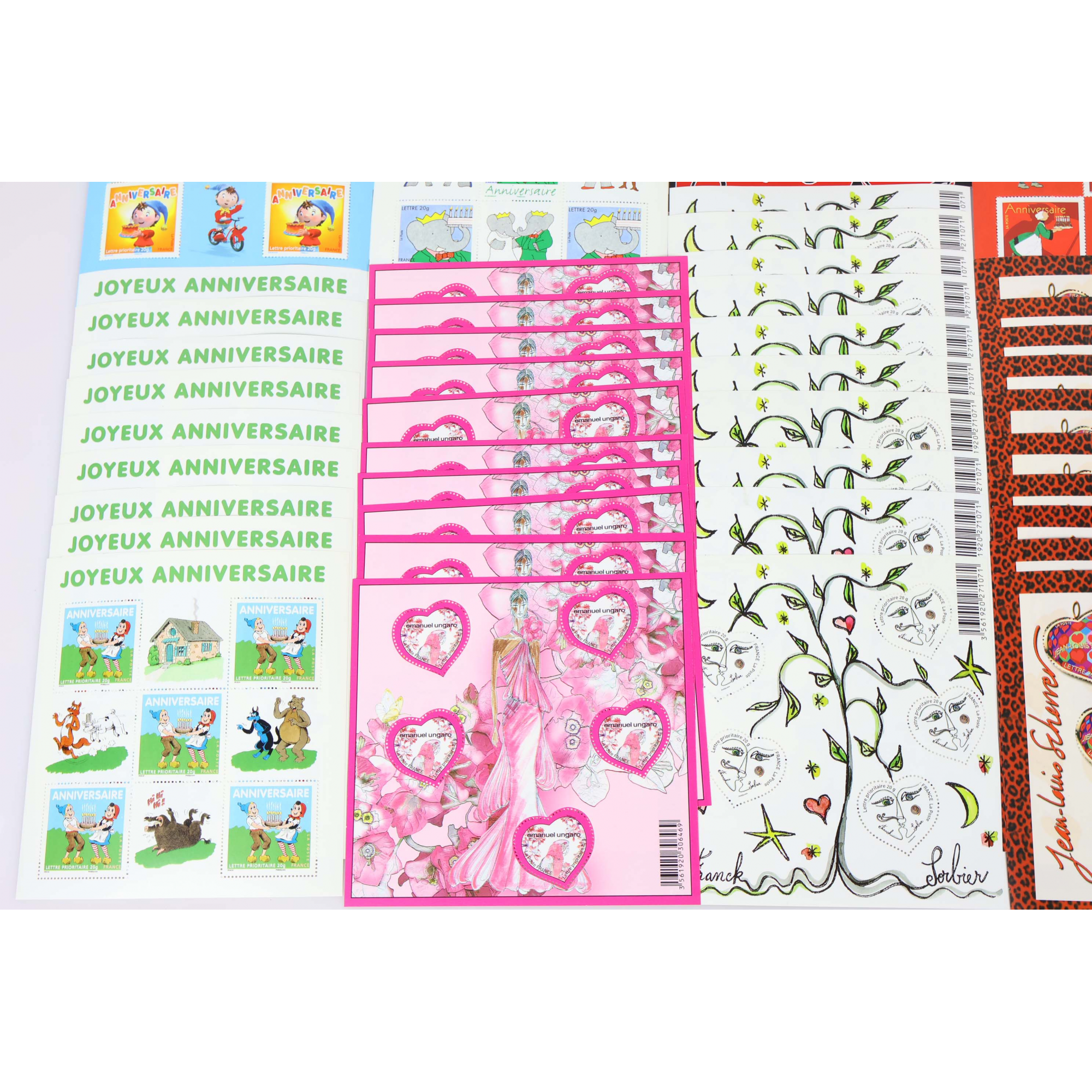 LOT TIMBRES À VALIDITÉ PERMANENTE POUR AFFRANCHIR 500 LETTRES FRANCE 20G VF 715€