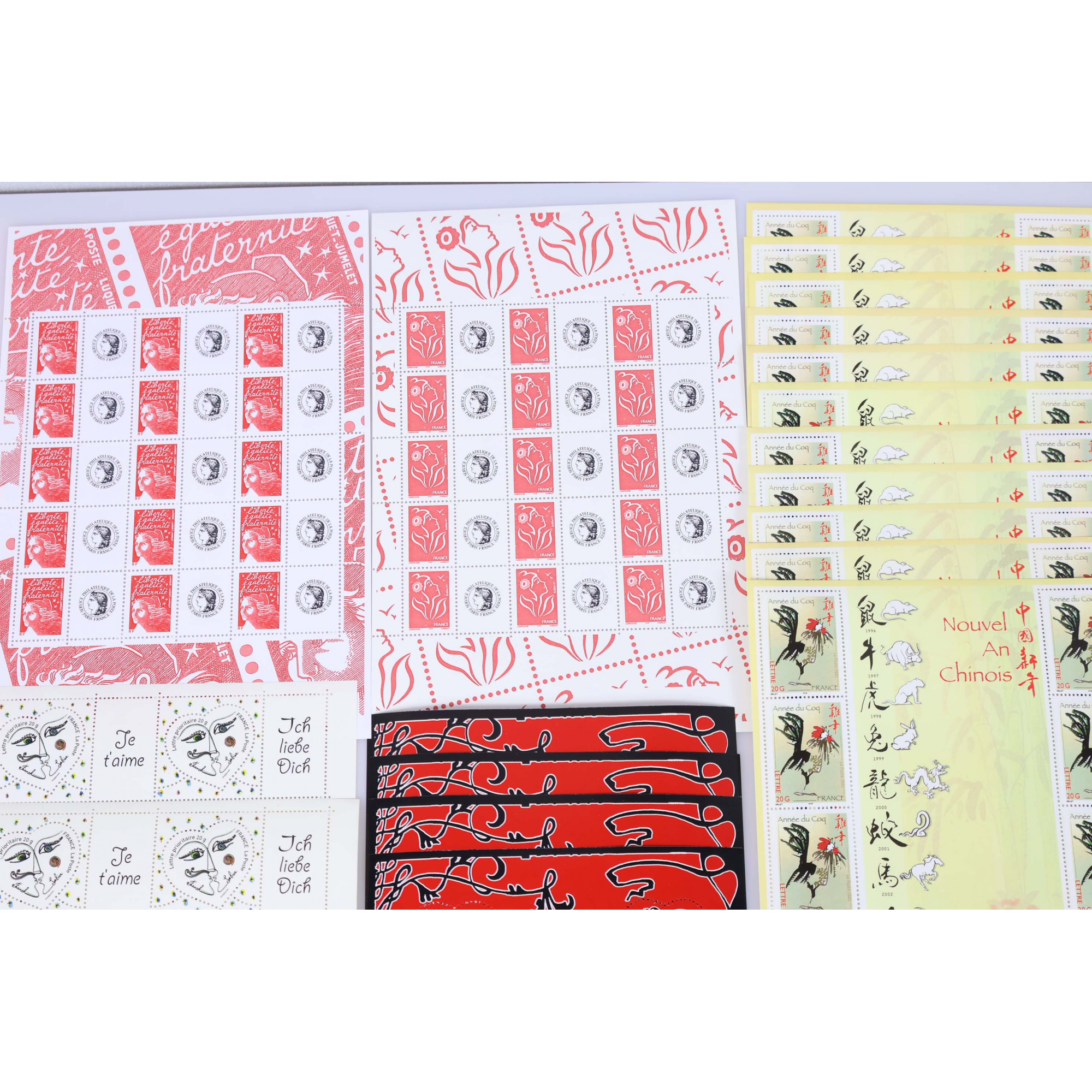 LOT 500 TIMBRES À VALIDITÉ PERMANENTE POUR AFFRANCHIR LETTRES FRANCE 20G VF 715€