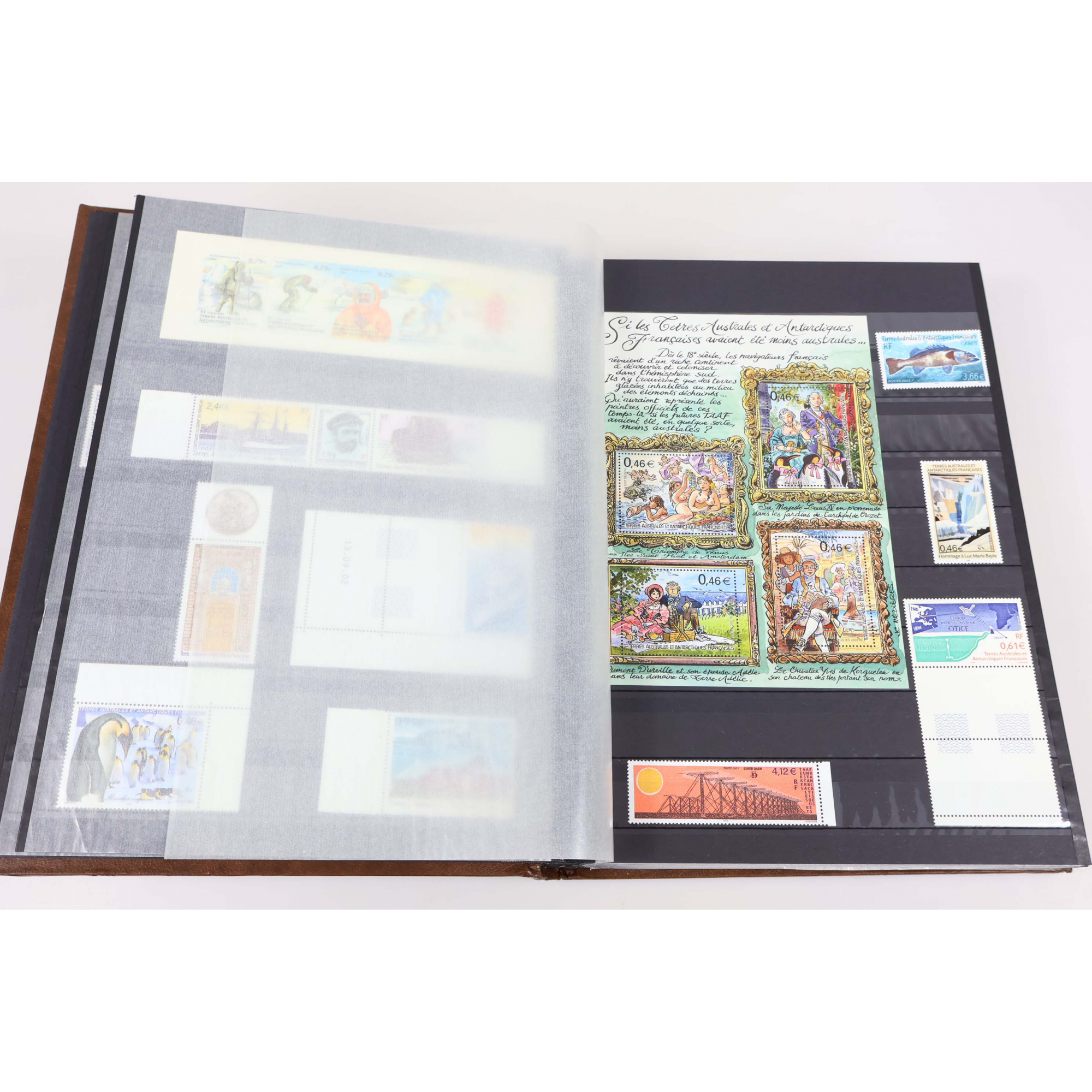 COLLECTION TAAF ANNÉES 2002 À 2022 TIMBRES NEUFS** FACIALE 730€ AVEC ALBUM