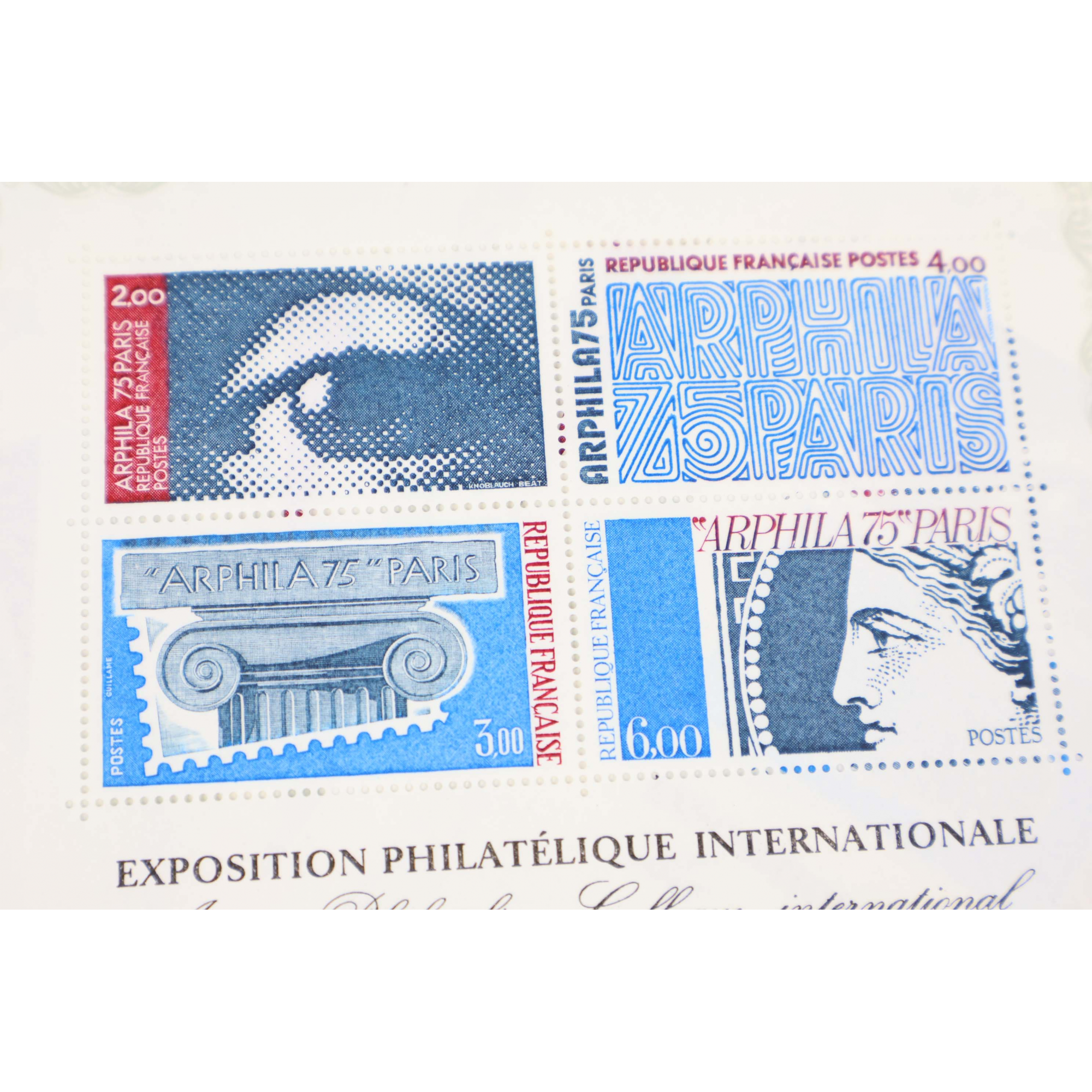 LOT 15 BLOCS N° 7 ARPHILA 75 PARIS, TIMBRES NEUFS** FRANCS VALEUR FACIALE 34.30€
