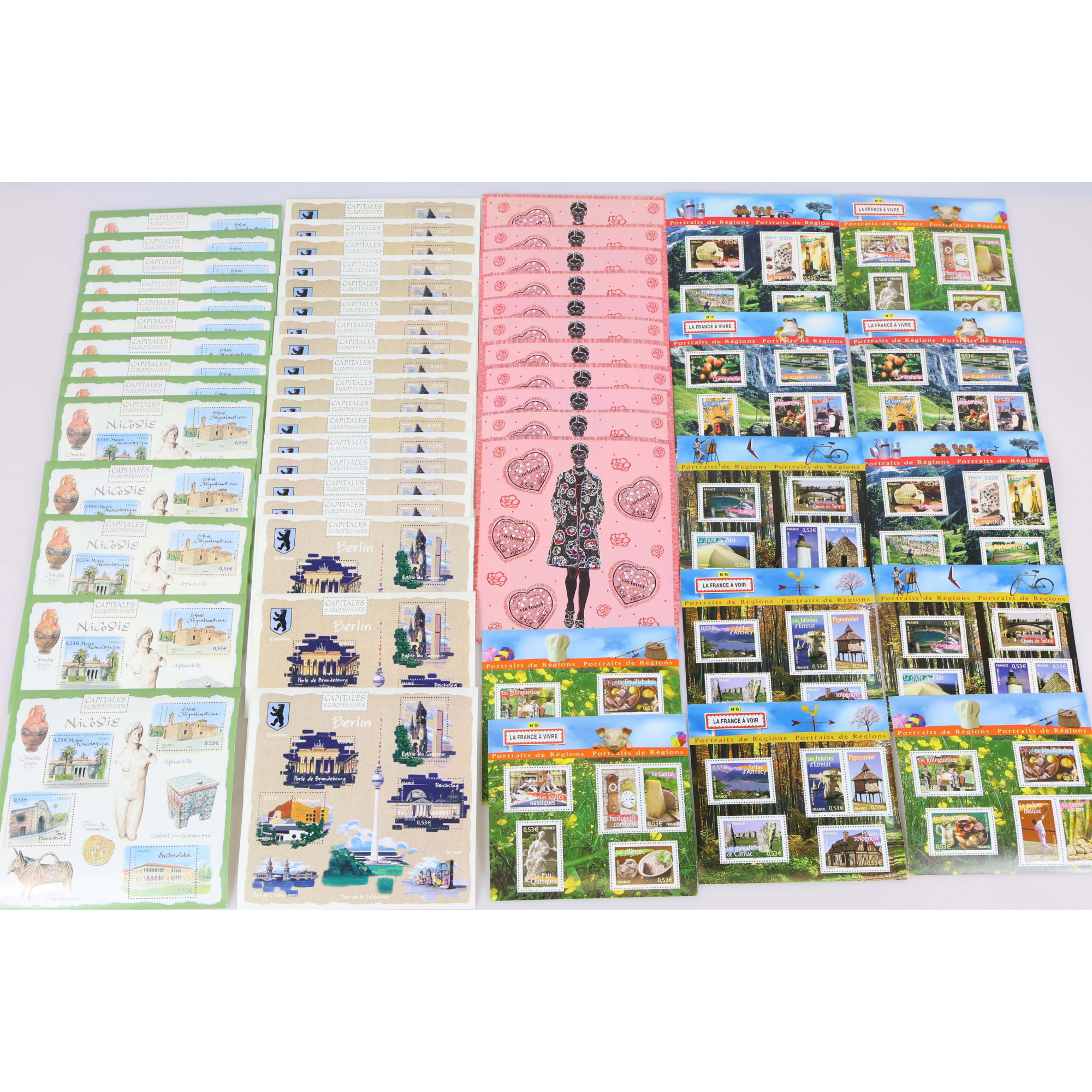 LOT DE BLOCS-FEUILLETS DE FRANCE COLLECTION/AFFR TIMBRES NEUFS** FACIALE 104€