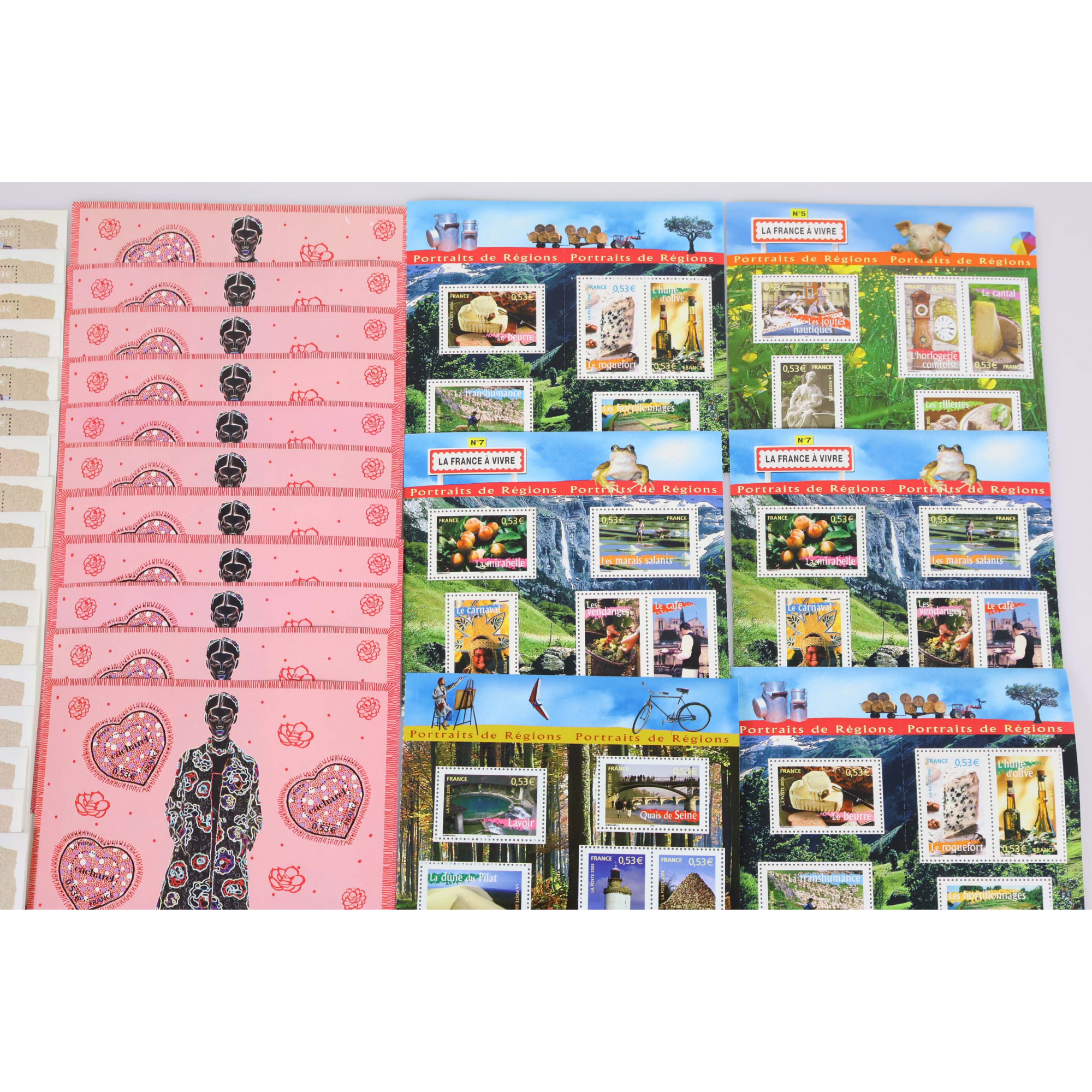 LOT DE BLOCS-FEUILLETS DE FRANCE COLLECTION/AFFR TIMBRES NEUFS** FACIALE 104€