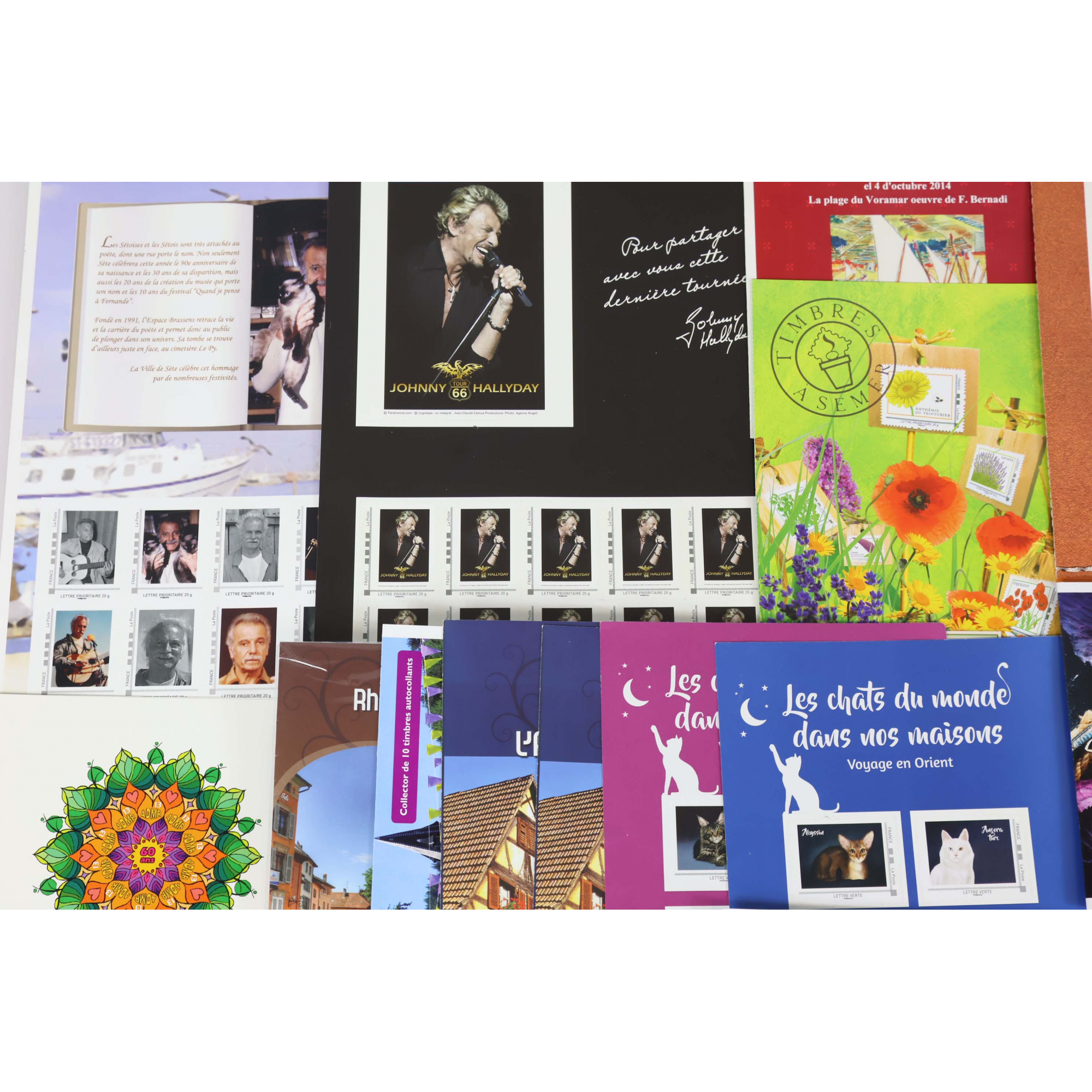 FRANCE, LOT DE 235 TIMBRES AUTOADHÉSIFS LETTRES 20G VERTES/PRIO EN COLLECTORS