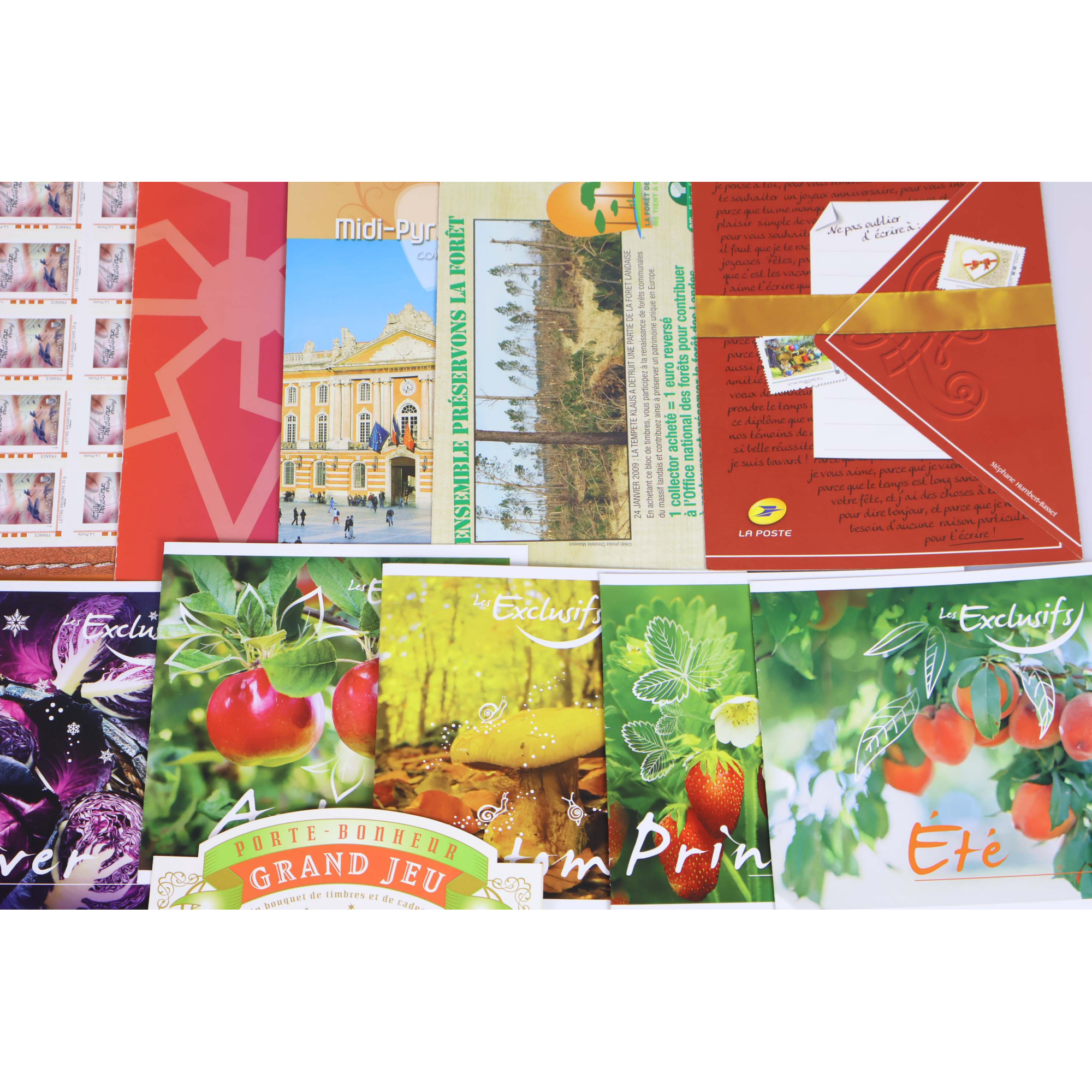 FRANCE, LOT DE 235 TIMBRES AUTOADHÉSIFS LETTRES 20G VERTES/PRIO EN COLLECTORS