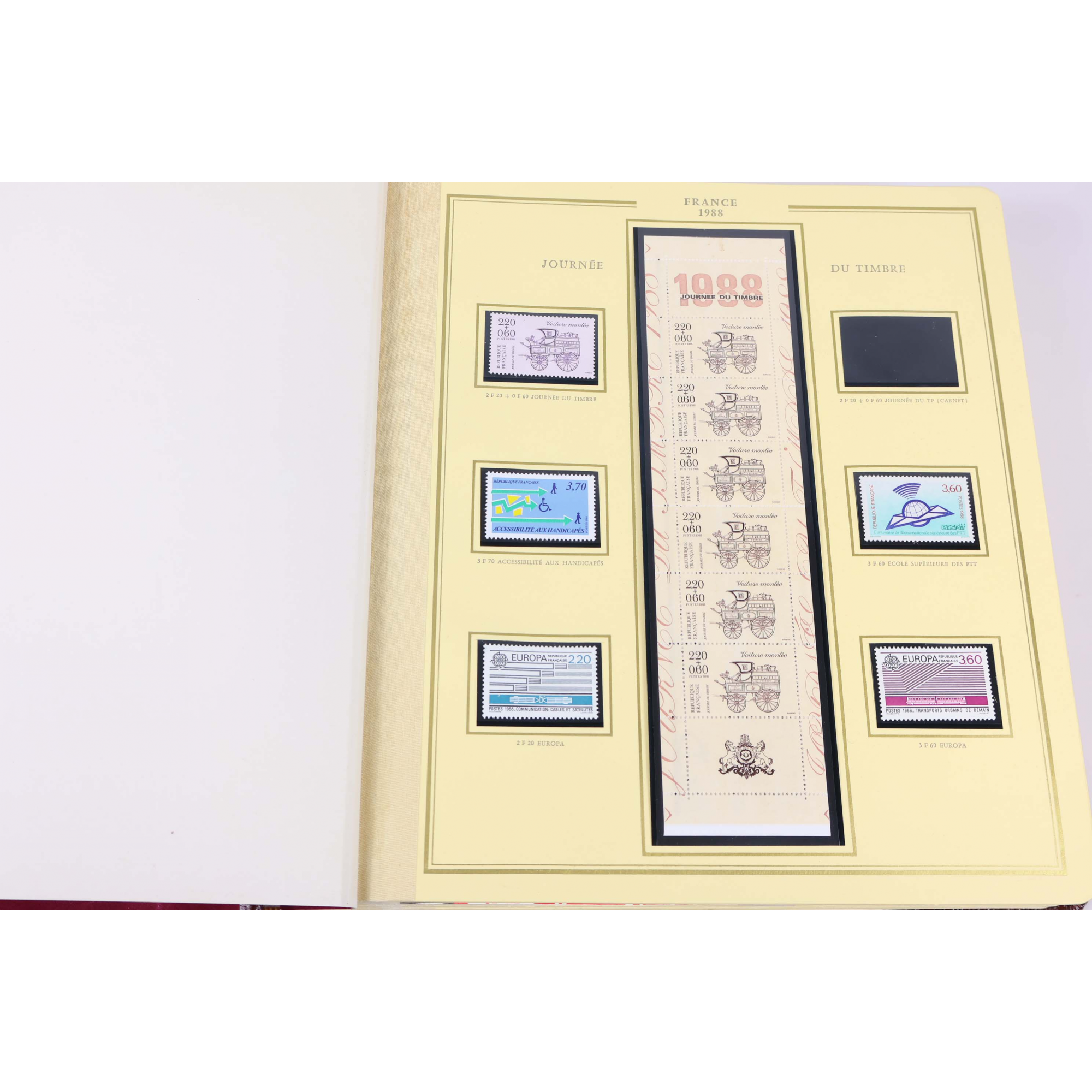 COLLECTION DE FRANCE DE 1988 A 1994 ALBUM CÉRÈS PRÉSIDENCE TIMBRES NEUFS**