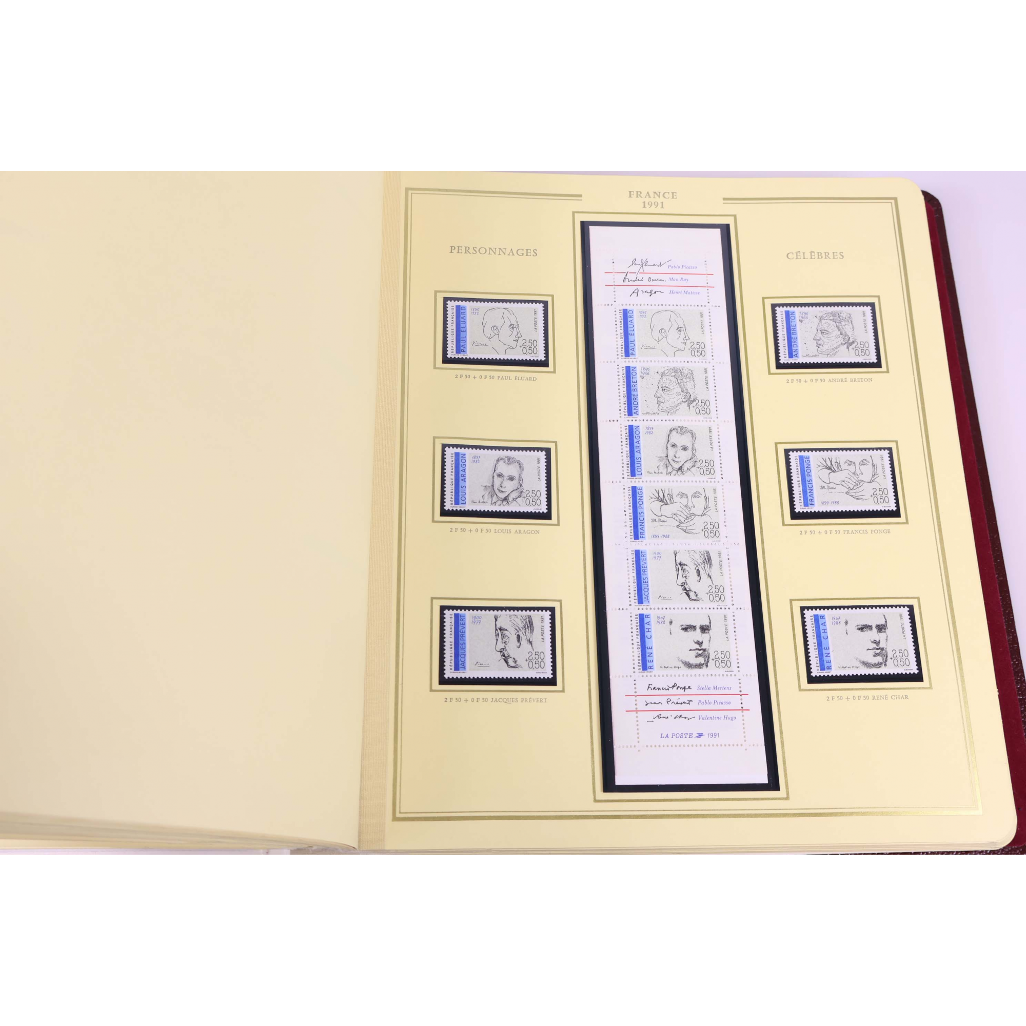 COLLECTION DE FRANCE DE 1988 A 1994 ALBUM CÉRÈS PRÉSIDENCE TIMBRES NEUFS**