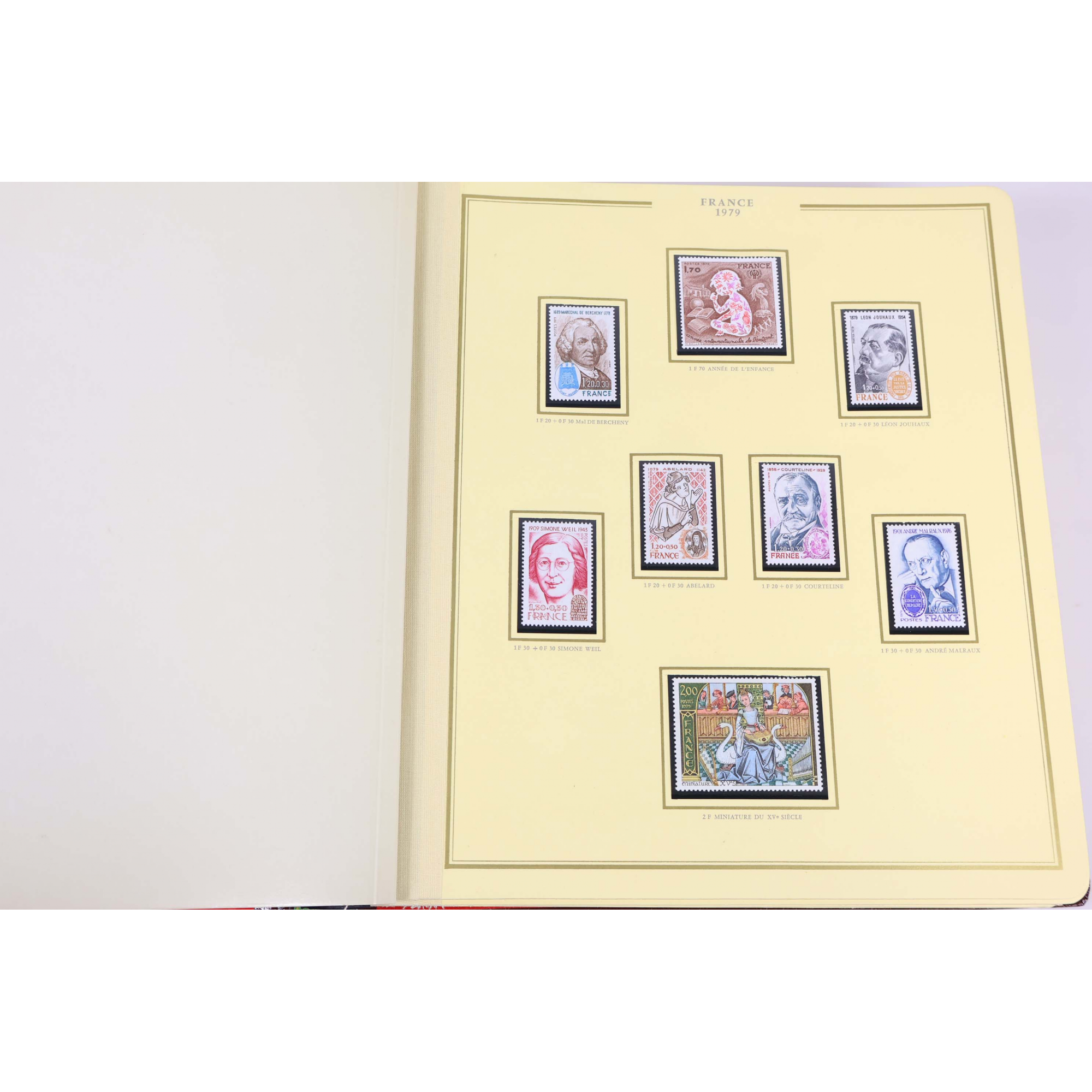 COLLECTION DE FRANCE DE 1979 A 1987 ALBUM CÉRÈS PRÉSIDENCE TIMBRES NEUFS**