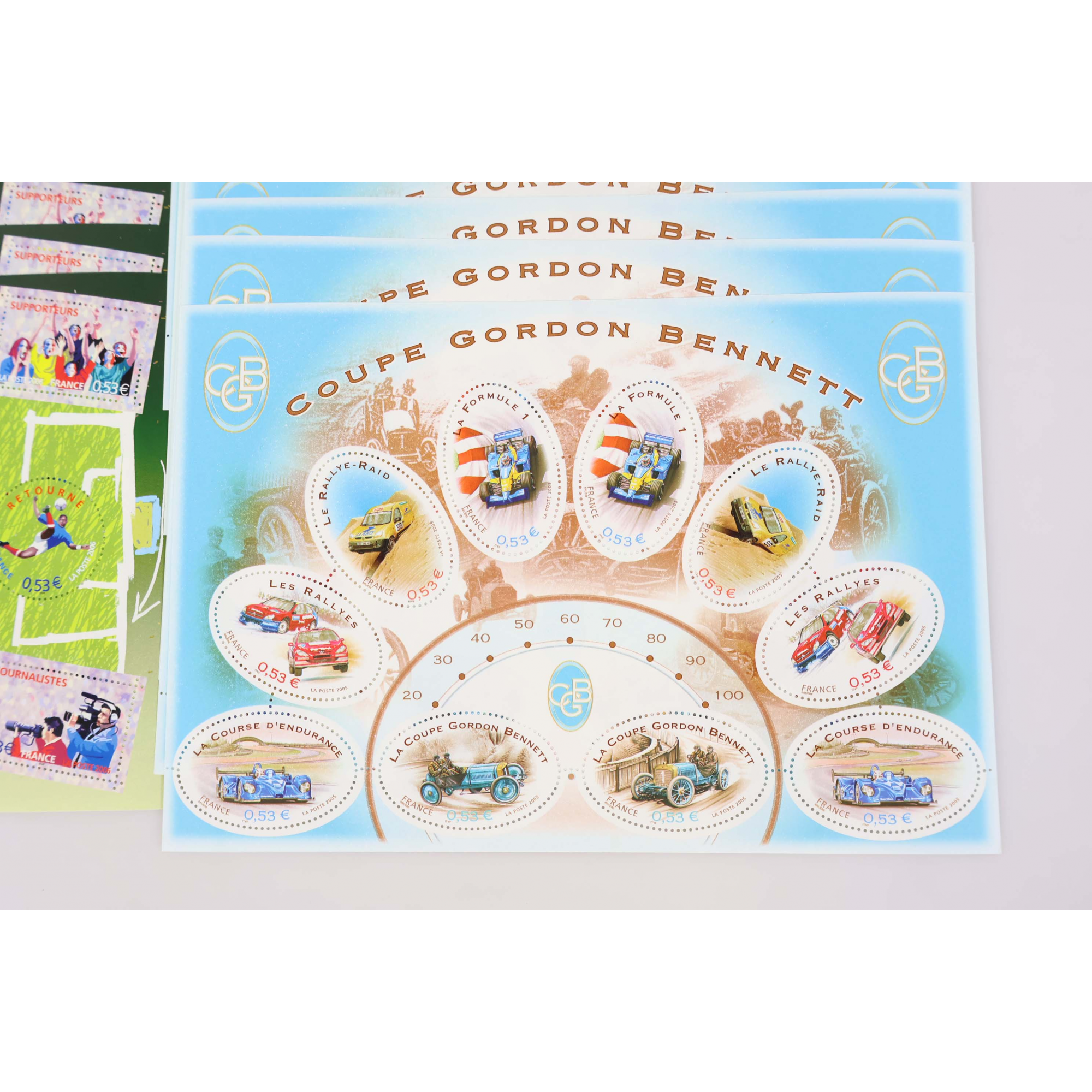 LOT DE 28 BLOCS-FEUILLETS DE FRANCE 10 × 0.53€ TIMBRES NEUFS** FACIALE 148€