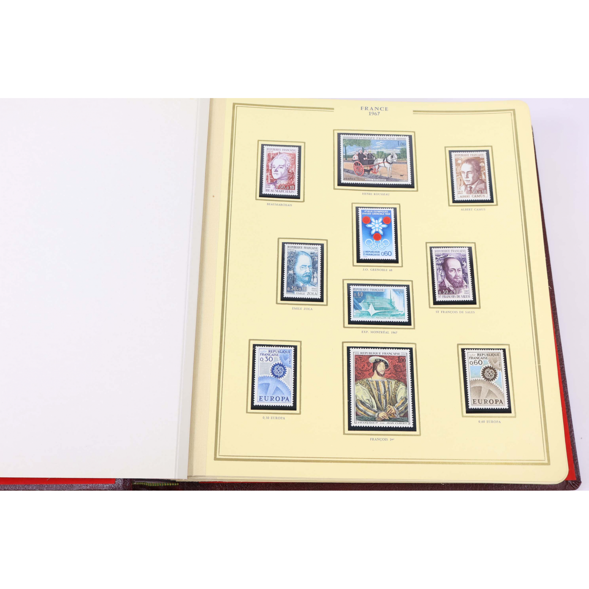 COLLECTION DE FRANCE DE 1967 À 1978 ALBUM CÉRÈS PRÉSIDENCE TIMBRES NEUFS**
