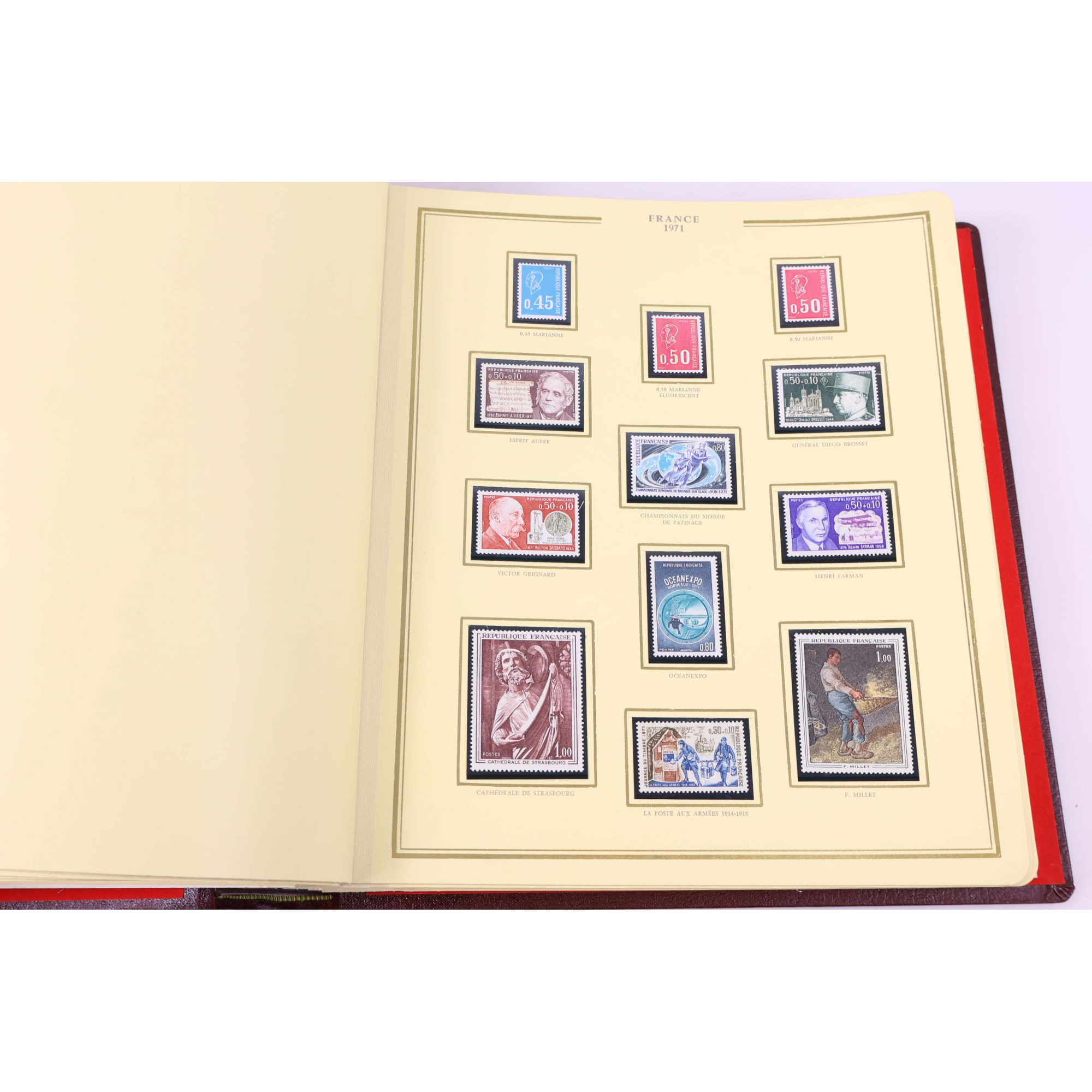 COLLECTION DE FRANCE DE 1967 À 1978 ALBUM CÉRÈS PRÉSIDENCE TIMBRES NEUFS**