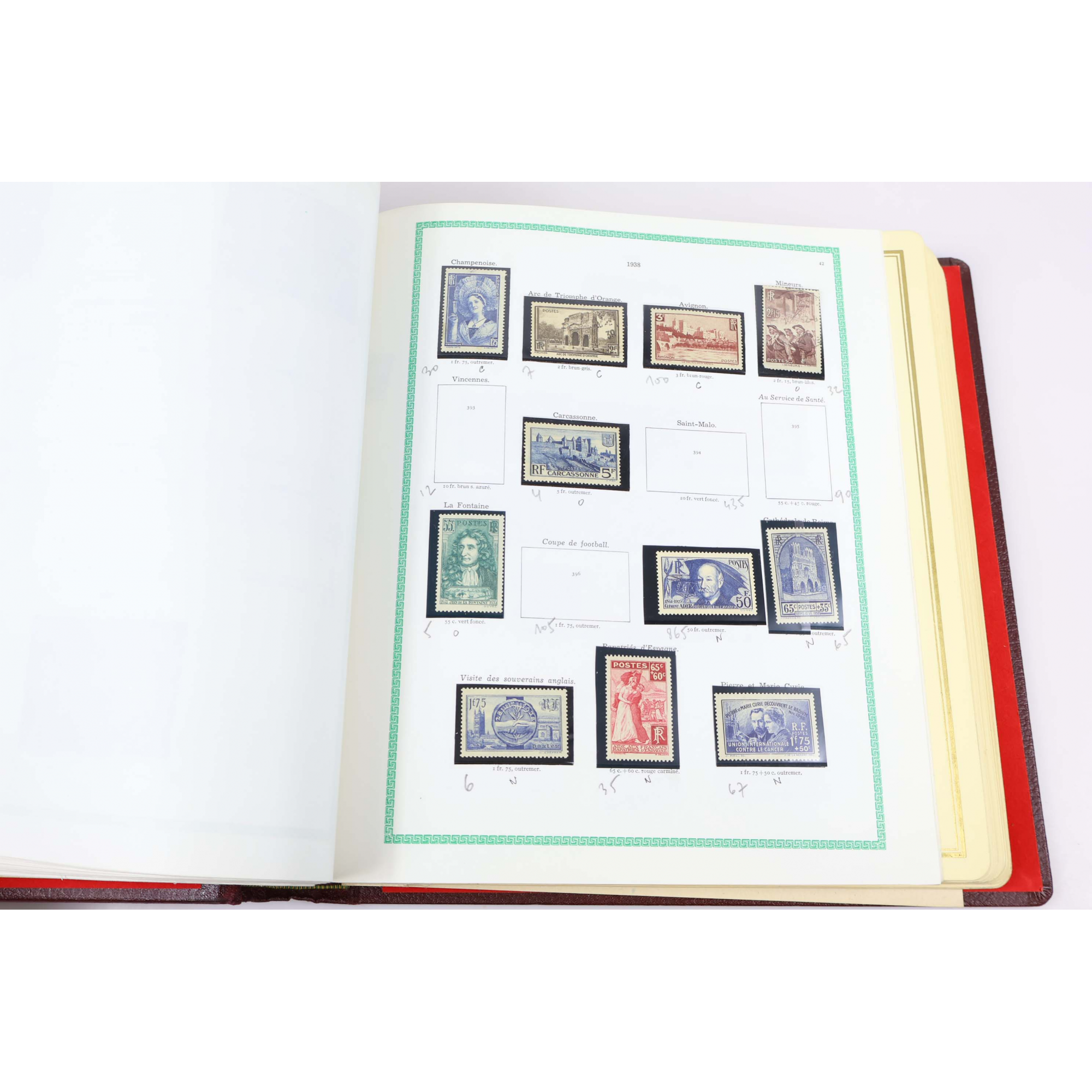 COLLECTION DE FRANCE TIMBRES DE 1849 À 1953 ALBUM CÉRÈS PRÉSIDENCE BELLE COTE