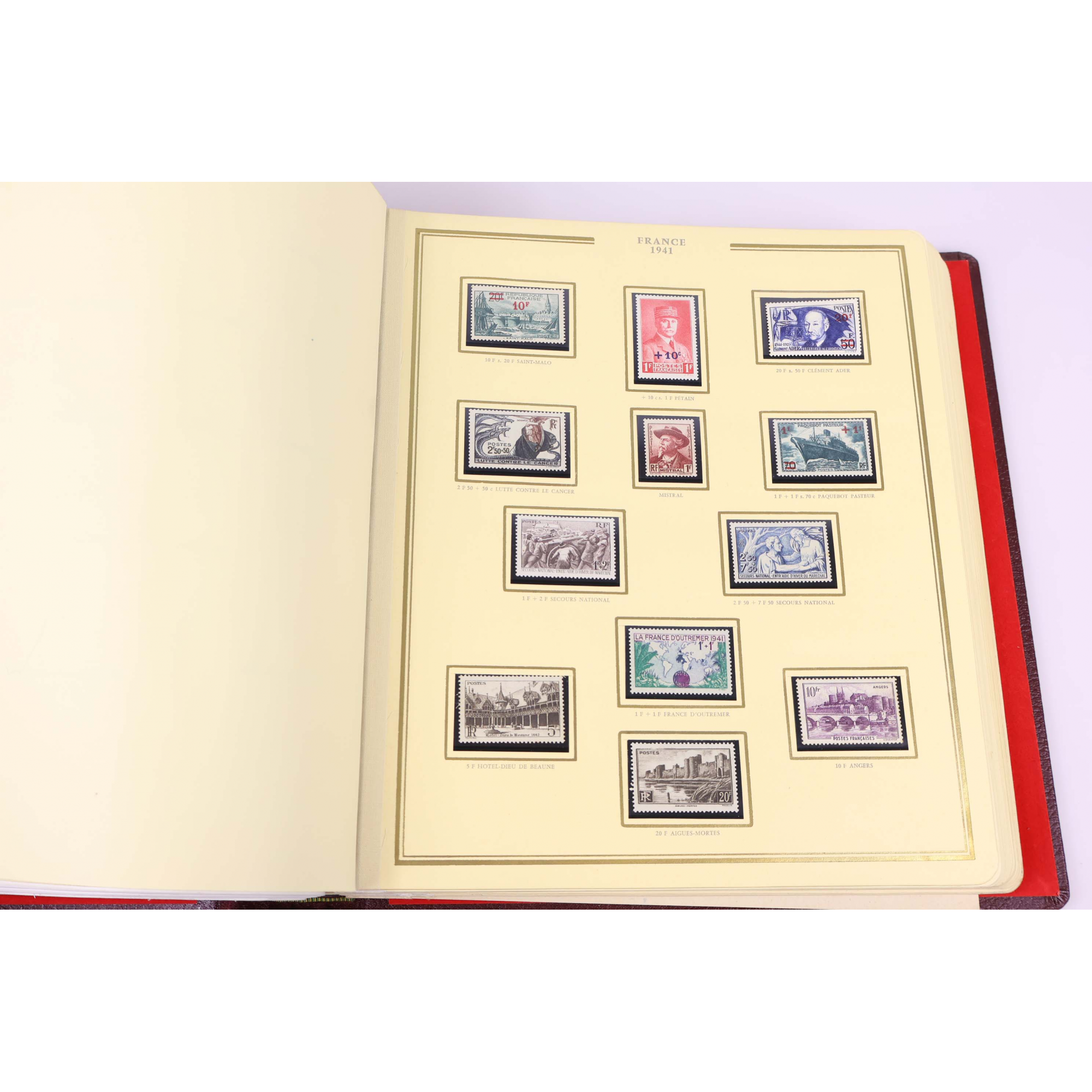 COLLECTION DE FRANCE TIMBRES DE 1849 À 1953 ALBUM CÉRÈS PRÉSIDENCE BELLE COTE