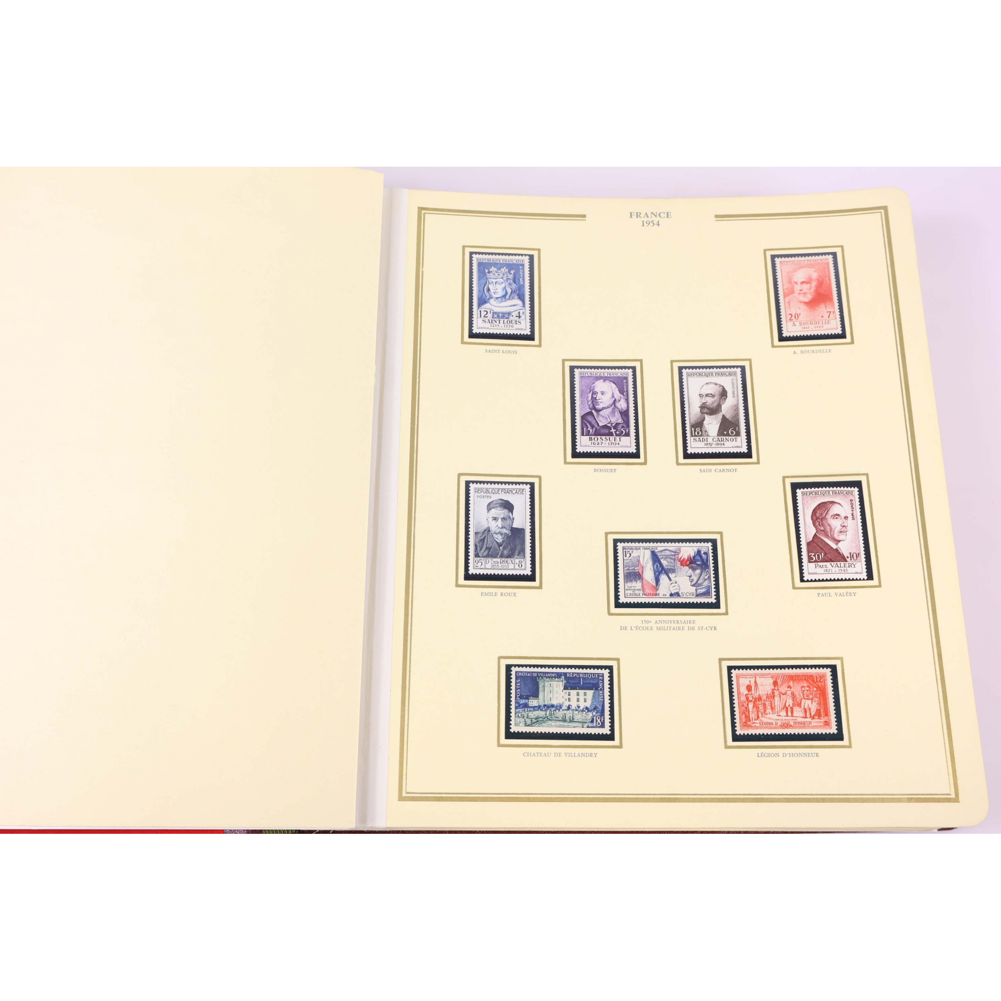 COLLECTION DE FRANCE TIMBRES DE 1953 À 1966 ALBUM CÉRÈS PRÉSIDENCE BELLE COTE