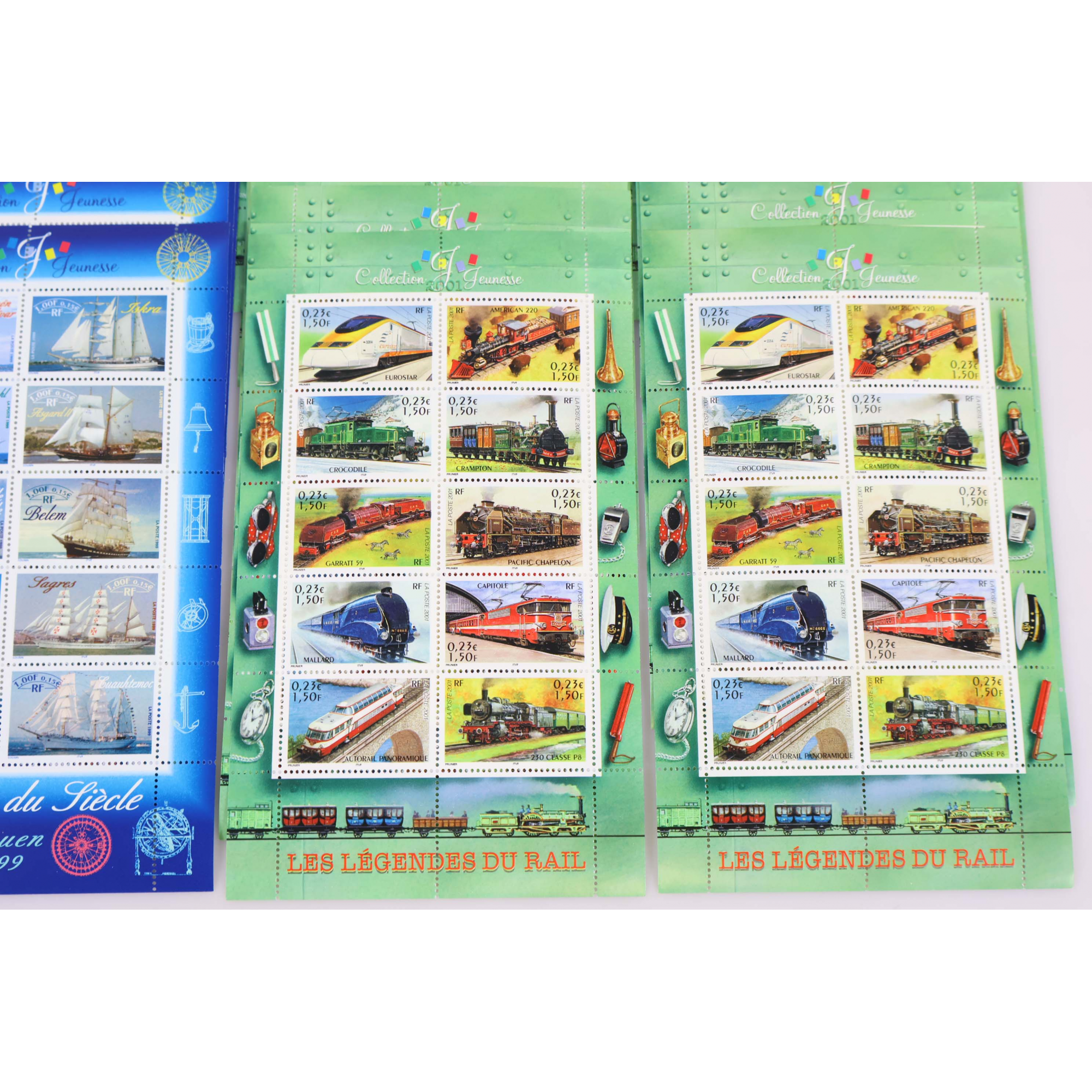 LOT DE 43 BLOCS-FEUILLETS DE FRANCE COLLECTION JEUNESSE TIMBRES NEUFS FACIALE 82€