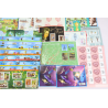 LOT DE BLOCS FEUILLETS / CARNETS TIMBRES EN EUROS AVEC DEFAUTS, FACIALE 327€
