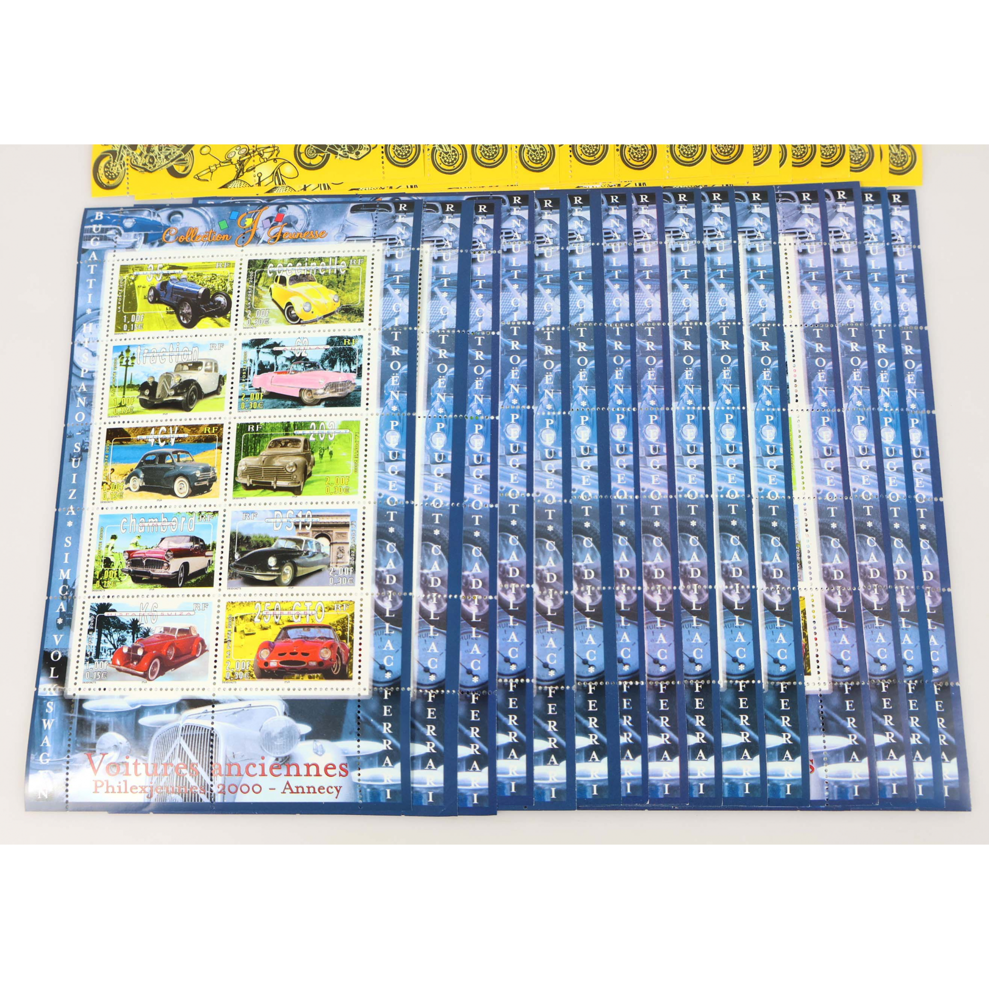 LOT DE 33 BLOCS-FEUILLETS DE FRANCE COLLECTION JEUNESSE TIMBRES NEUFS FACIALE 75€