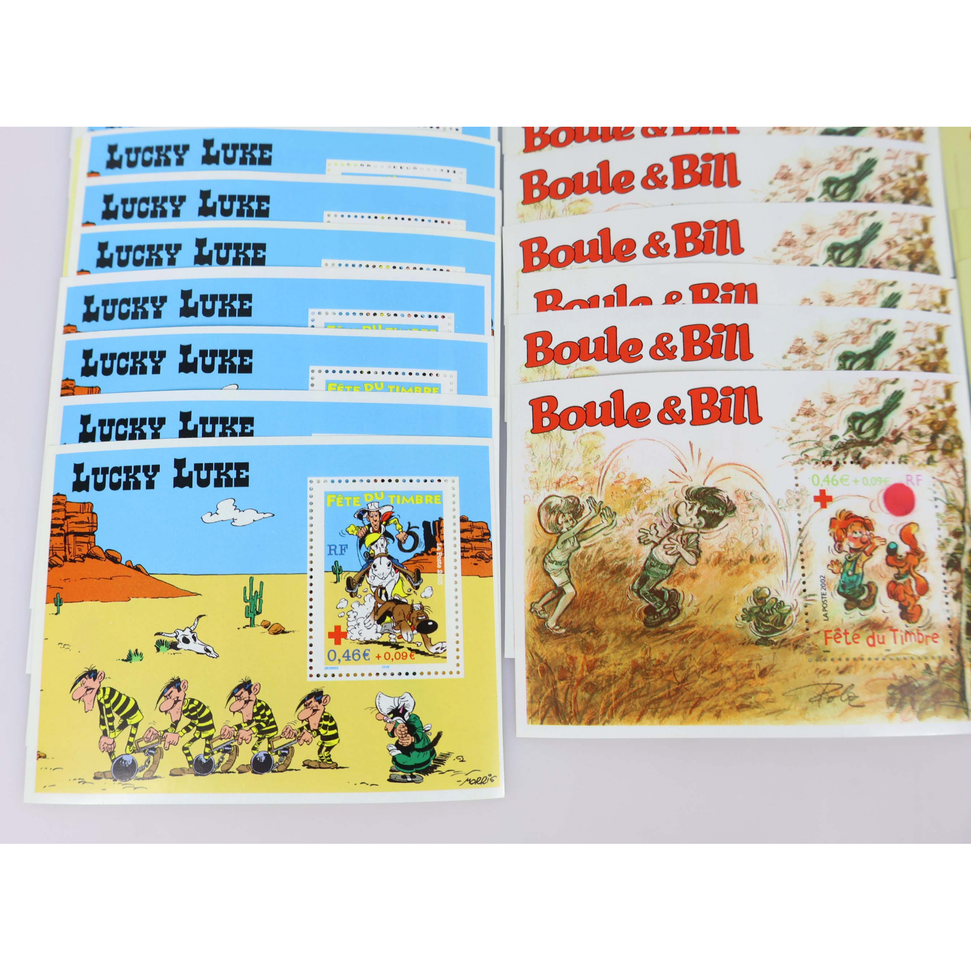 LOT DE 37 PETITS BLOCS-FEUILLETS À 0.46€ DE FRANCE TIMBRES NEUFS FACIALE 17€