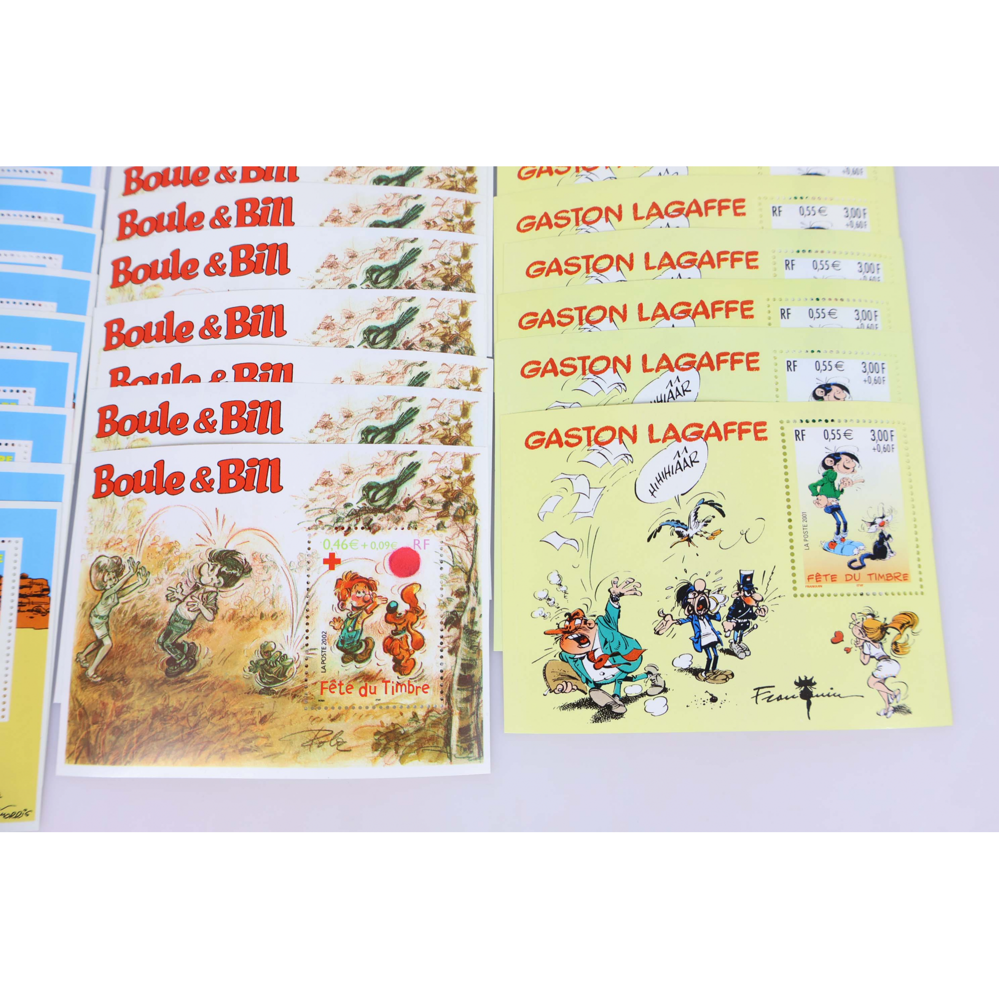 LOT DE 37 PETITS BLOCS-FEUILLETS À 0.46€ DE FRANCE TIMBRES NEUFS FACIALE 17€