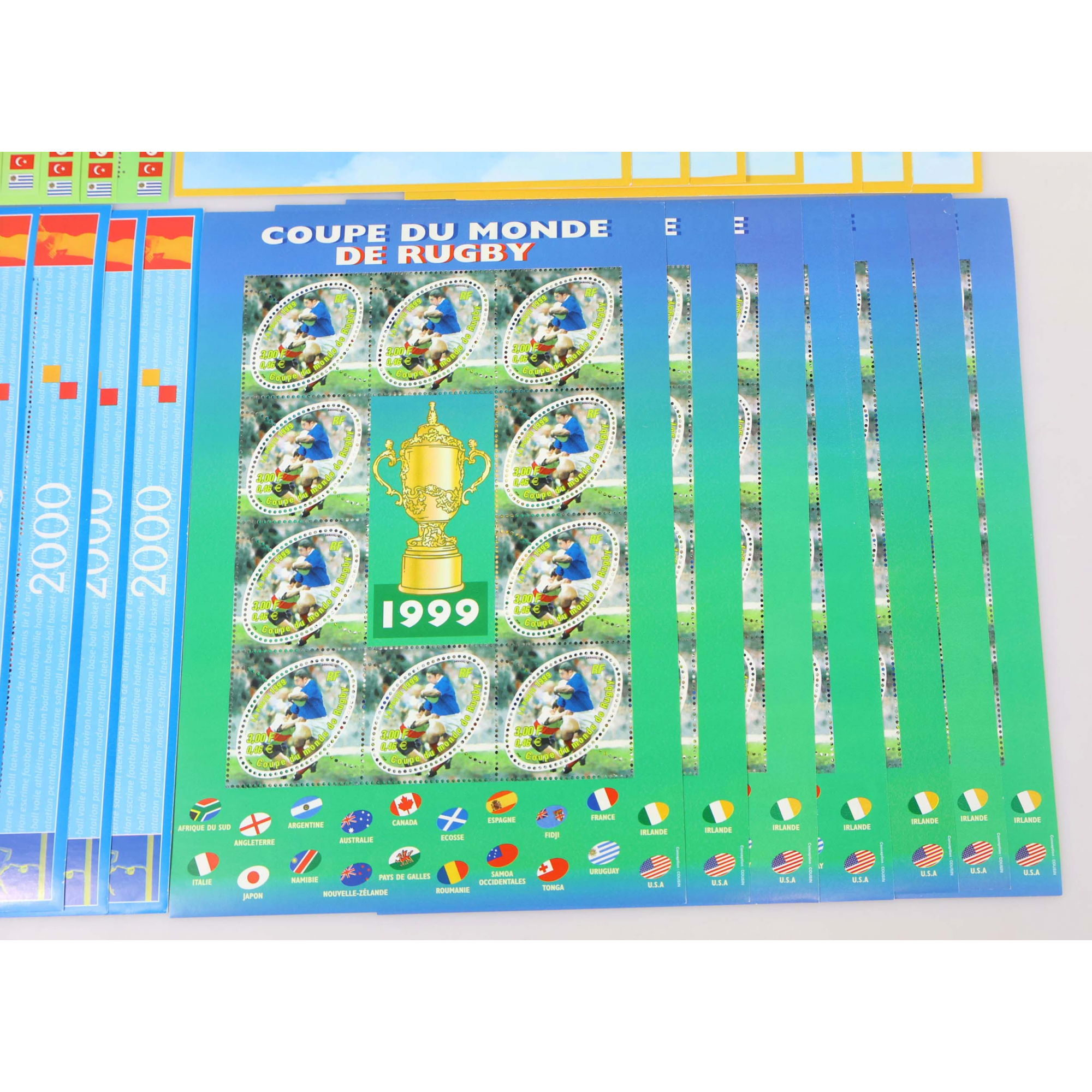 LOT DE 29 BLOCS-FEUILLETS DE FRANCE 10 × 0.46€ TIMBRES NEUFS** FACIALE 133€