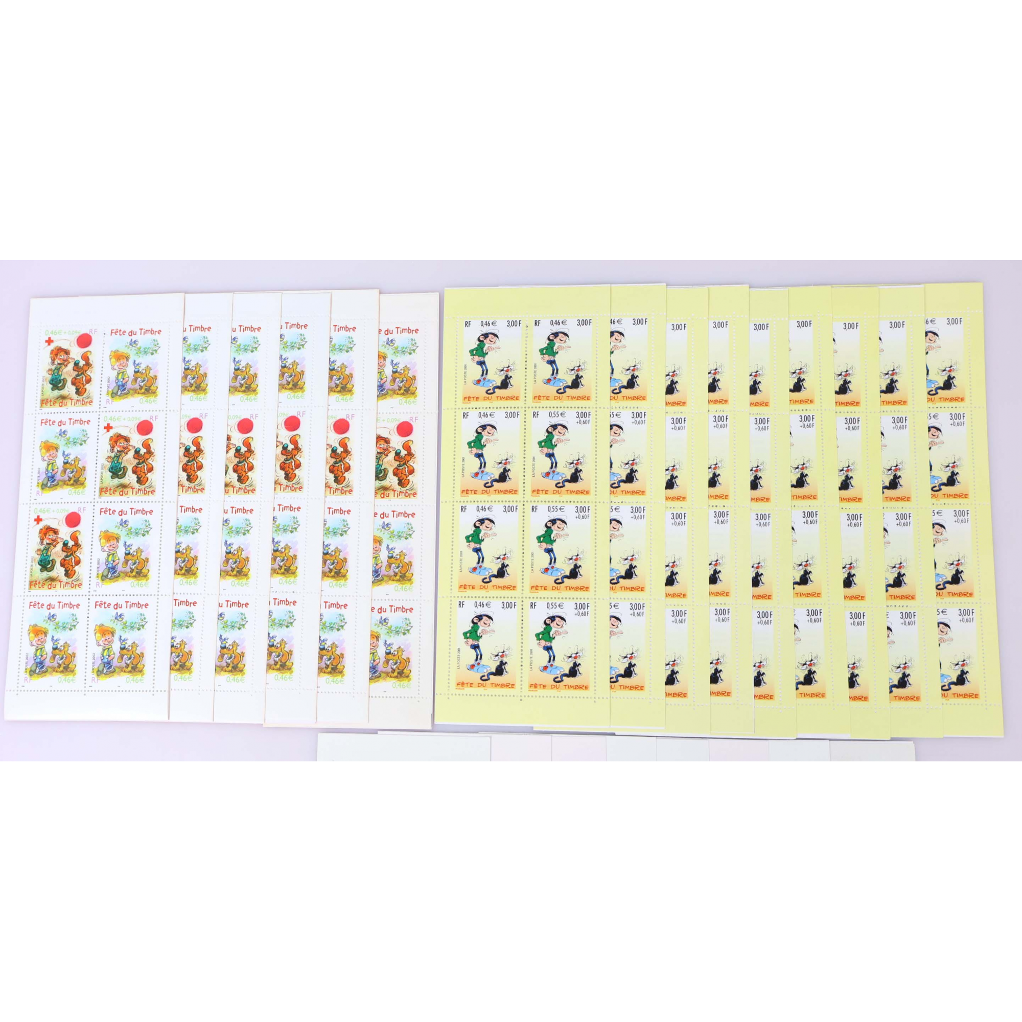 LOT DE 23 CARNETS DE FRANCE EN EUROS 8 × 0.46€ TIMBRES NEUFS** FACIALE 84€