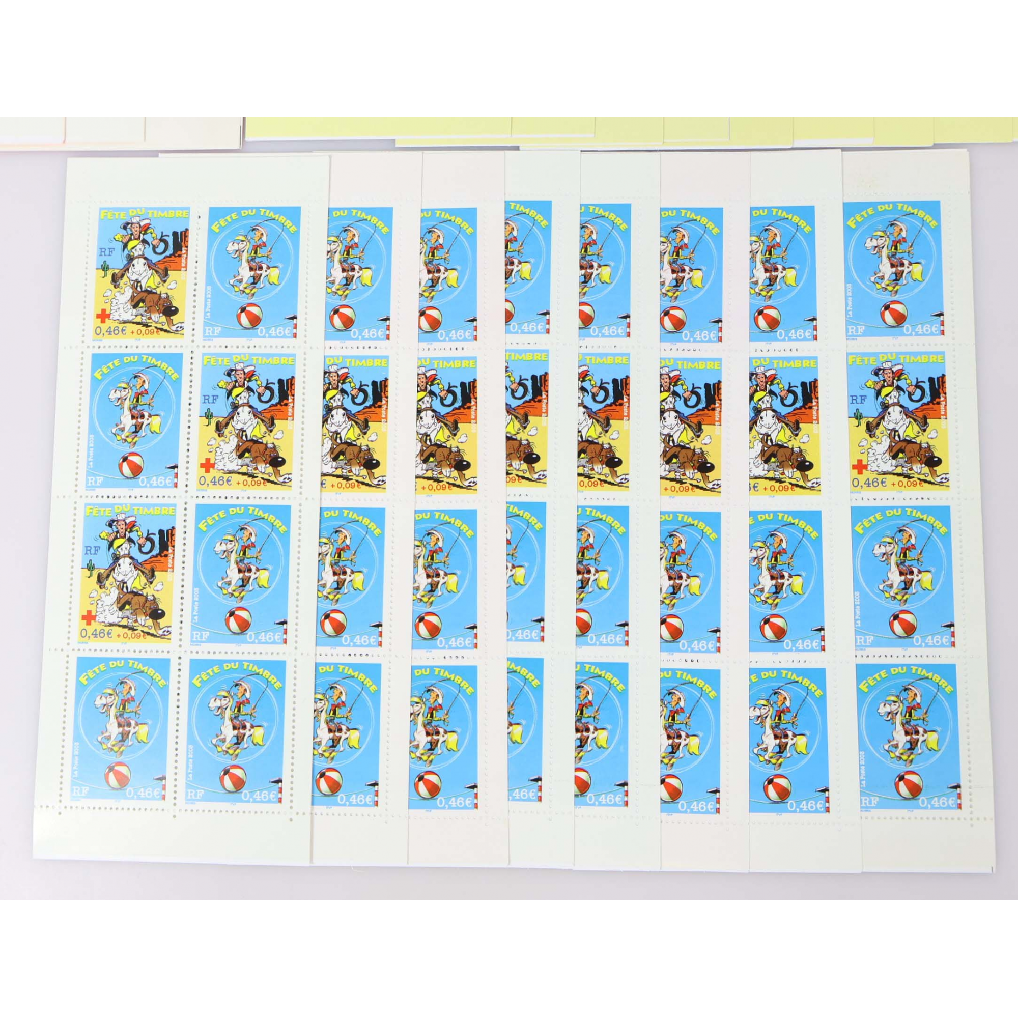 LOT DE 23 CARNETS DE FRANCE EN EUROS 8 × 0.46€ TIMBRES NEUFS** FACIALE 84€