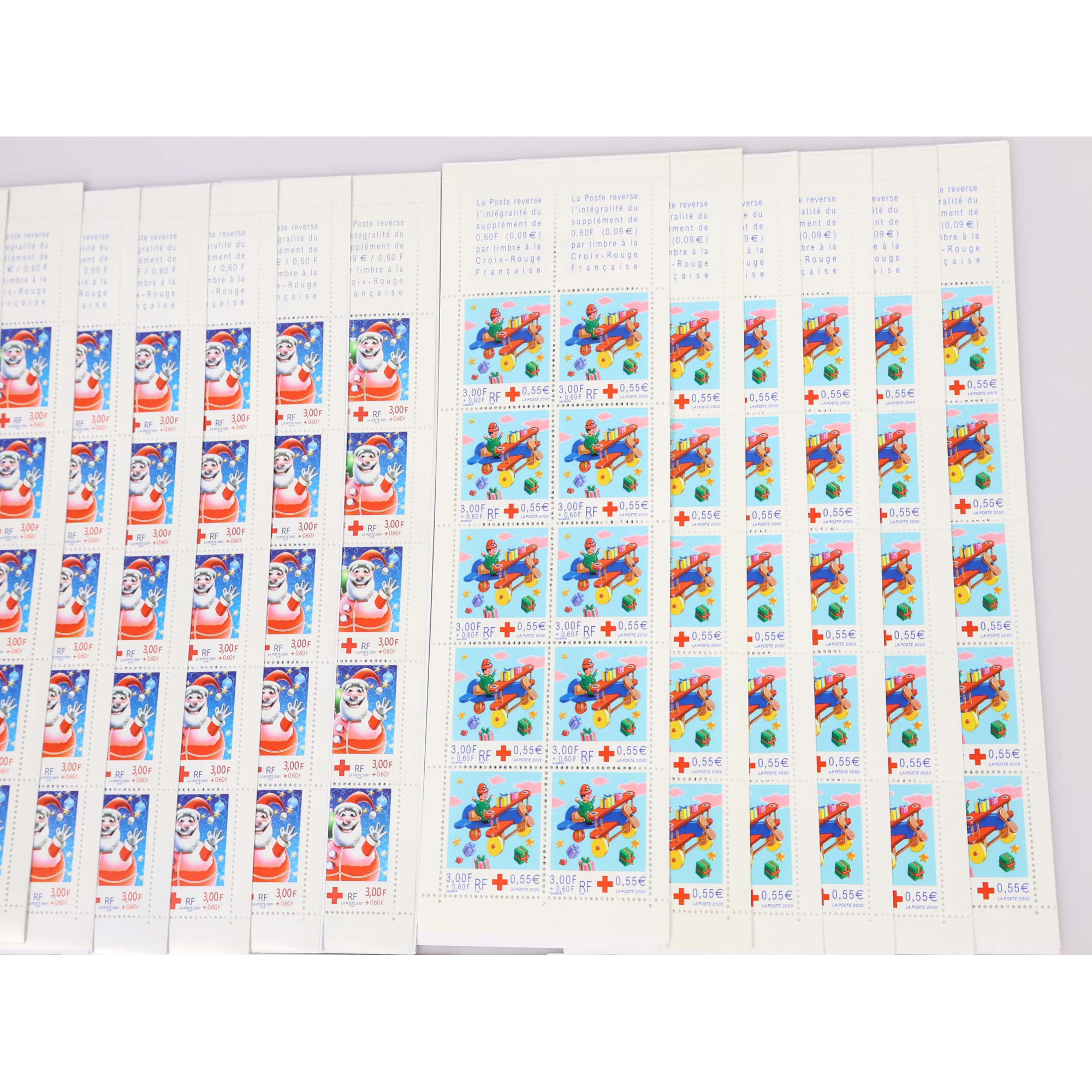 LOT DE 23 CARNETS DE FRANCE EN EUROS 10 × 0.46€ TIMBRES NEUFS** FACIALE 105€
