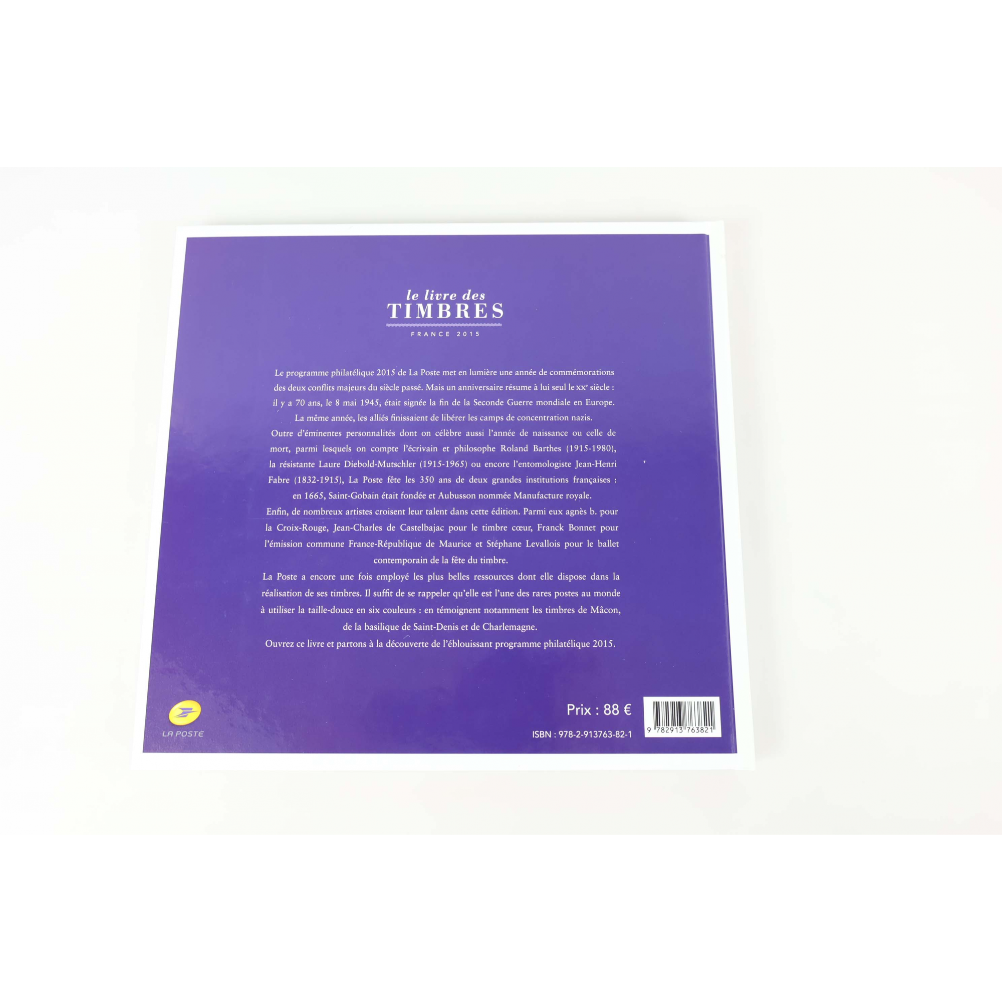 LE LIVRE DES TIMBRES FRANCE ANNÉE 2015 COMPLET, TIMBRES NEUFS**