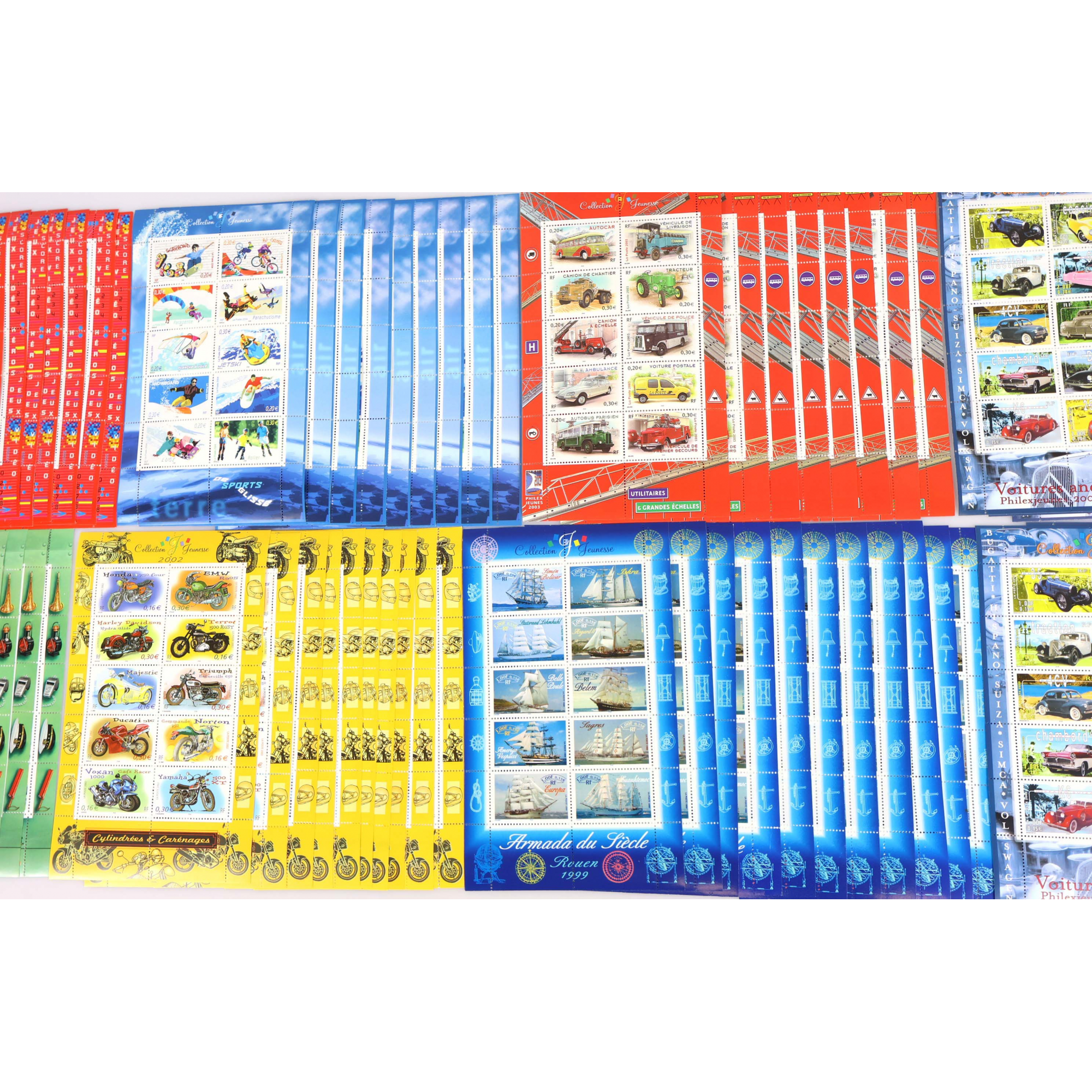 LOT DE BLOCS-FEUILLETS FRANCE "COLLECTION JEUNESSE" TIMBRES NEUFS FACIALE 141€