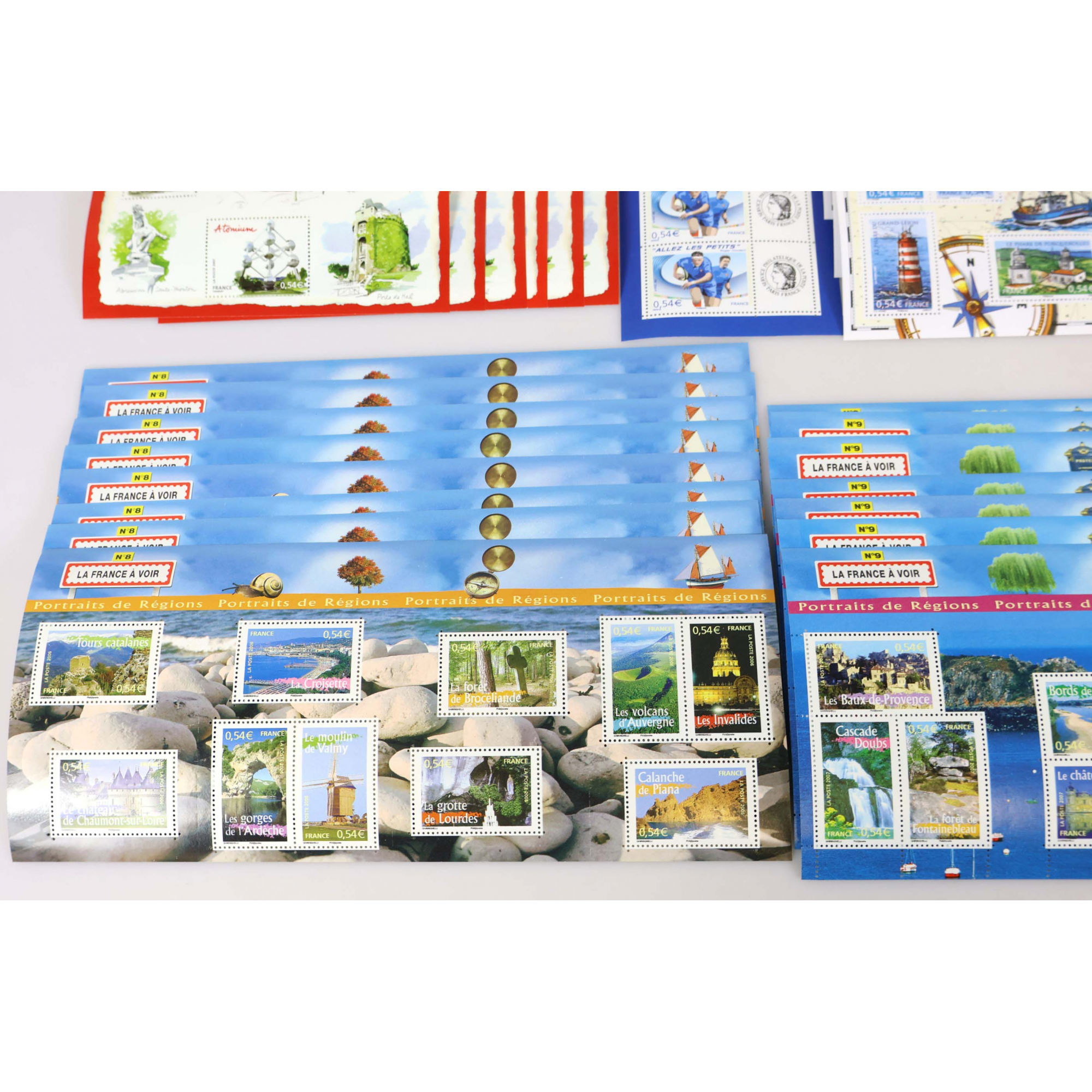 LOT DE BLOCS-FEUILLETS FRANCE ANNÉES 2006 ET 2007 TIMBRES NEUFS** FACIALE 209€