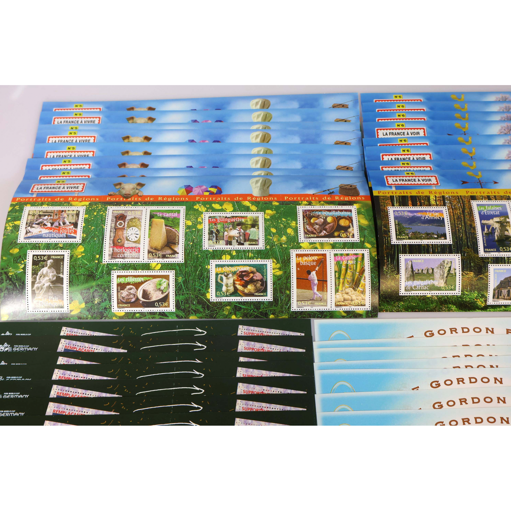 LOT DE BLOCS-FEUILLETS FRANCE ANNÉES 2005 ET 2006 TIMBRES NEUFS** FACIALE 338€