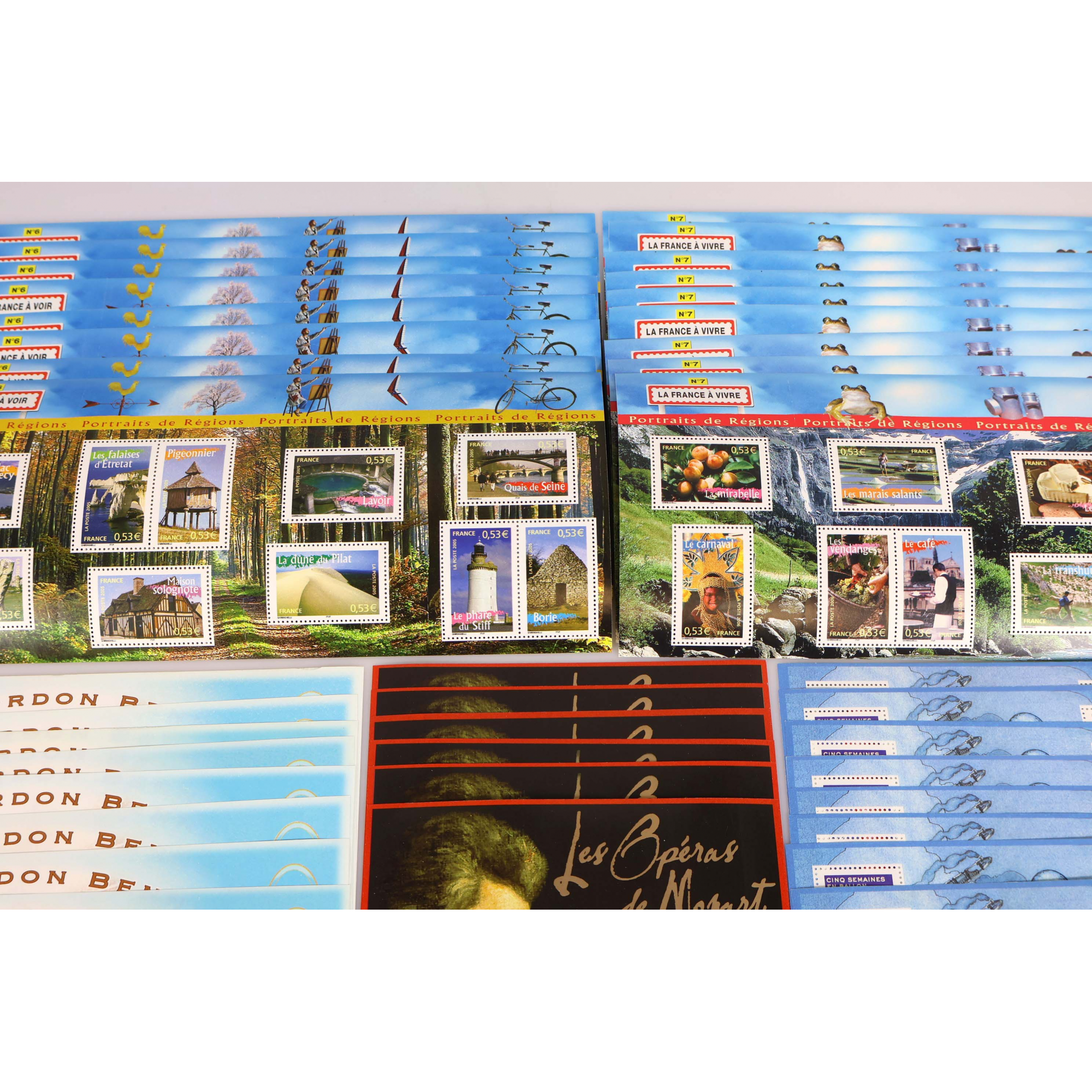 LOT DE BLOCS-FEUILLETS FRANCE ANNÉES 2005 ET 2006 TIMBRES NEUFS** FACIALE 338€