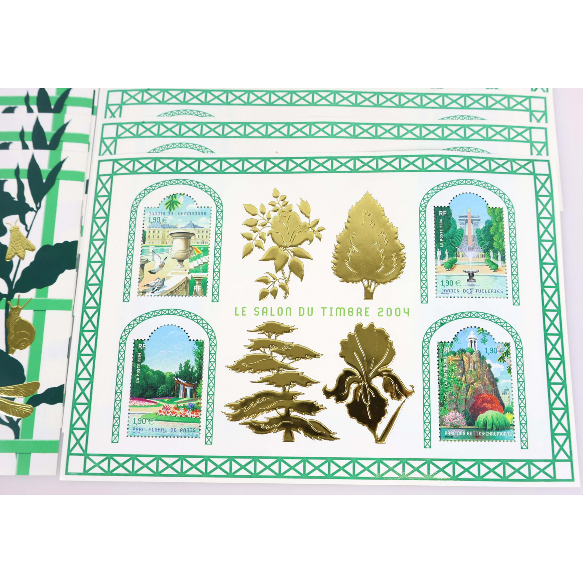 LOT DE BLOCS-FEUILLETS "SALON DU TIMBRE" 2004 ET 2006 TIMBRES NEUFS FACIALE 116€