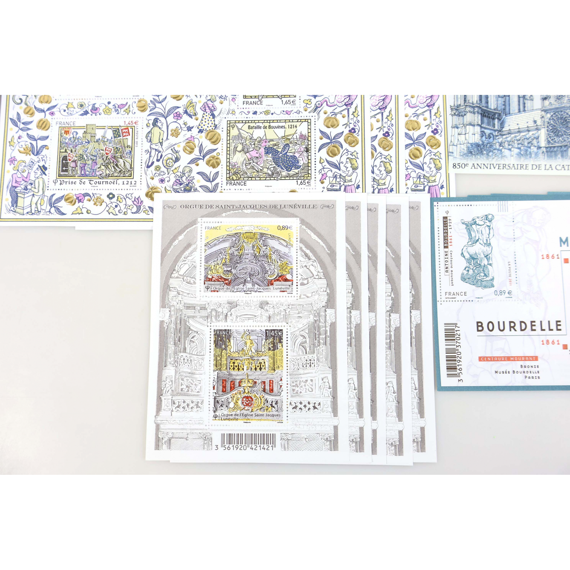 LOT DE BLOCS-FEUILLETS DE FRANCE COLLECTION/AFFR TIMBRES NEUFS** FACIALE 160€