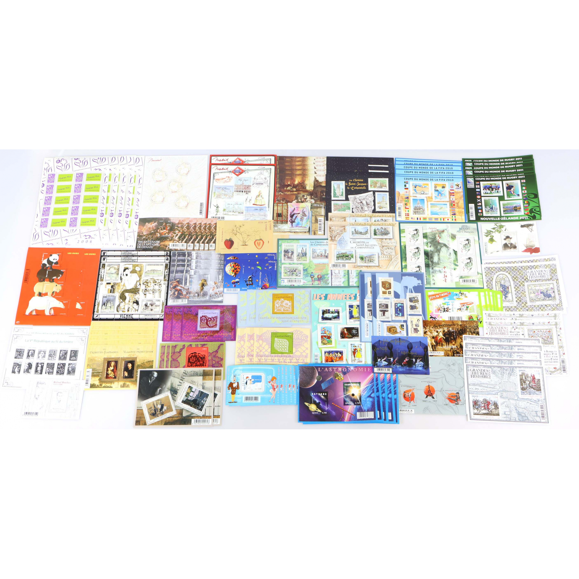 LOT DE BLOCS-FEUILLETS DE FRANCE COLLECTION/AFFR TIMBRES NEUFS** FACIALE 303€