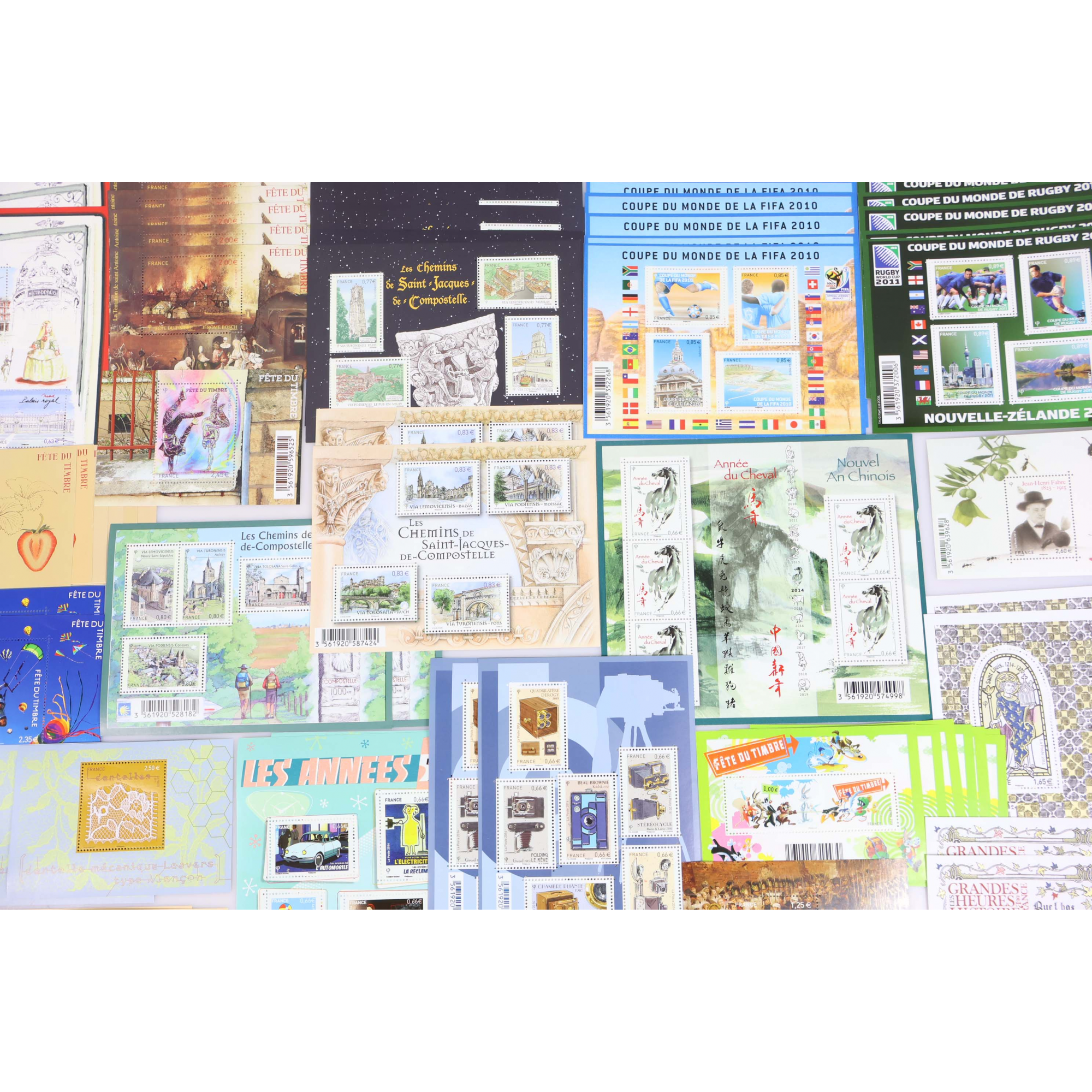 LOT DE BLOCS-FEUILLETS DE FRANCE COLLECTION/AFFR TIMBRES NEUFS** FACIALE 303€