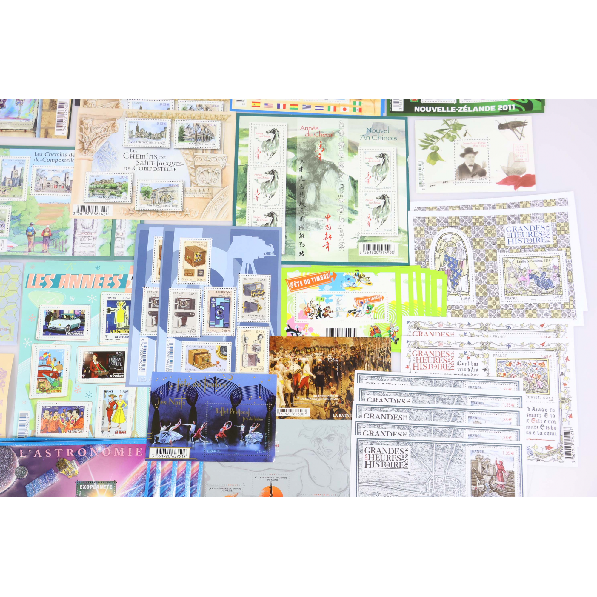 LOT DE BLOCS-FEUILLETS DE FRANCE COLLECTION/AFFR TIMBRES NEUFS** FACIALE 303€