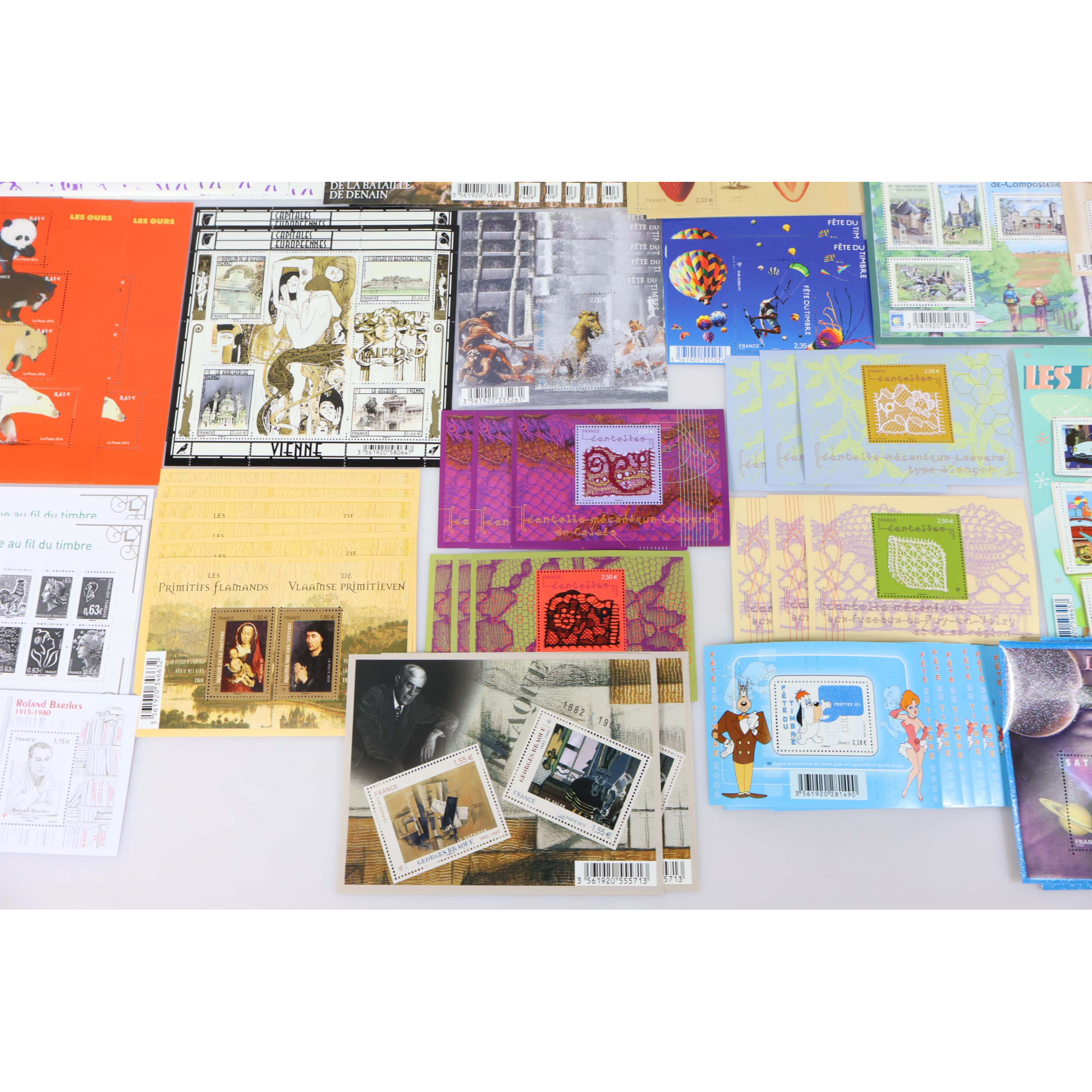 LOT DE BLOCS-FEUILLETS DE FRANCE COLLECTION/AFFR TIMBRES NEUFS** FACIALE 303€