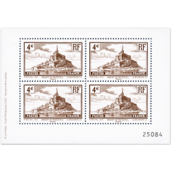 BLOC DE 4 TIMBRES SAINT-MICHEL 2022 TIRAGE LIMITÉ FRANCE NEUFS**